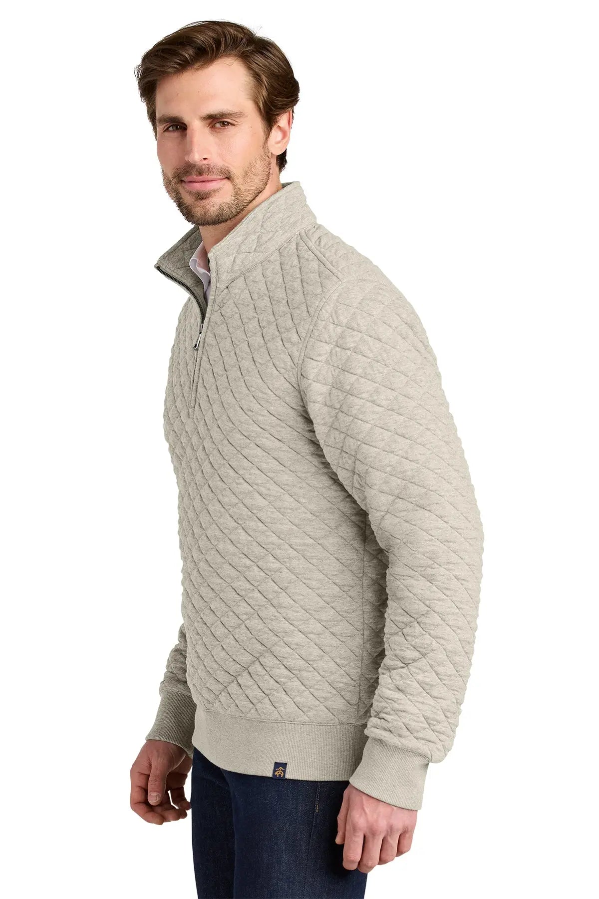 Brooks Brothers® Diamond Quilt 1/4-Zip #BB18212 Game Over Merch