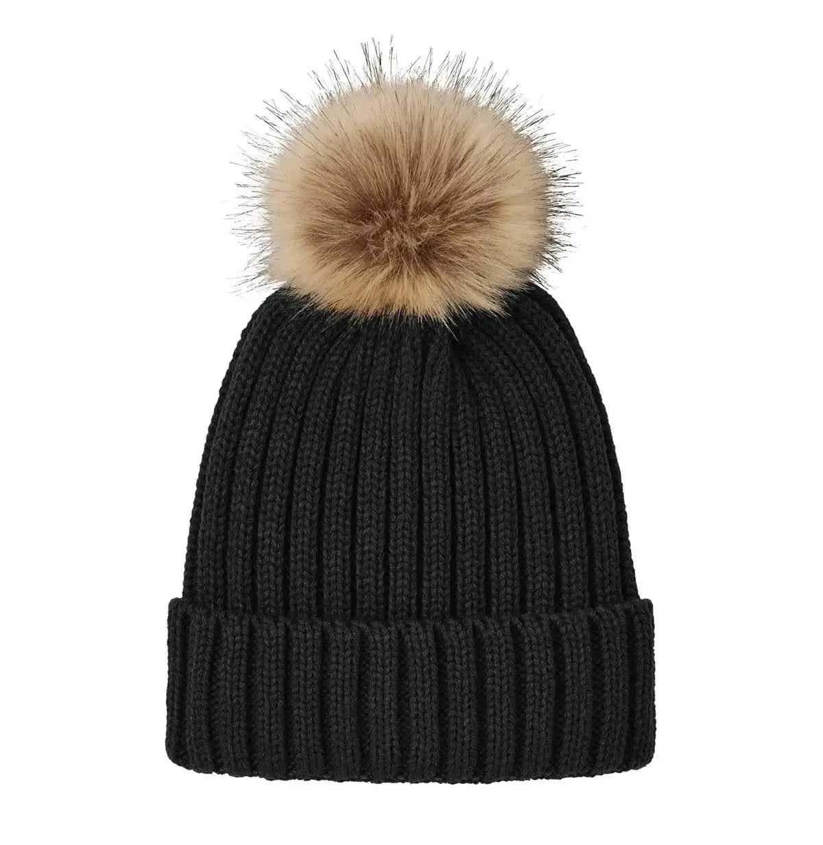 Port Authority® Faux Fur Pom Beanie #C990 Game Over Merch