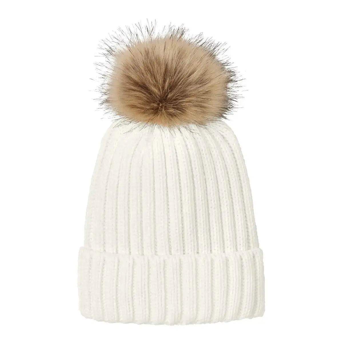 Port Authority® Faux Fur Pom Beanie #C990 Game Over Merch