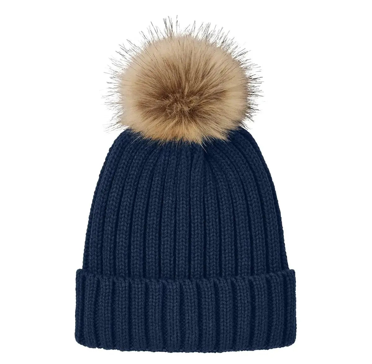 Port Authority® Faux Fur Pom Beanie #C990 Game Over Merch