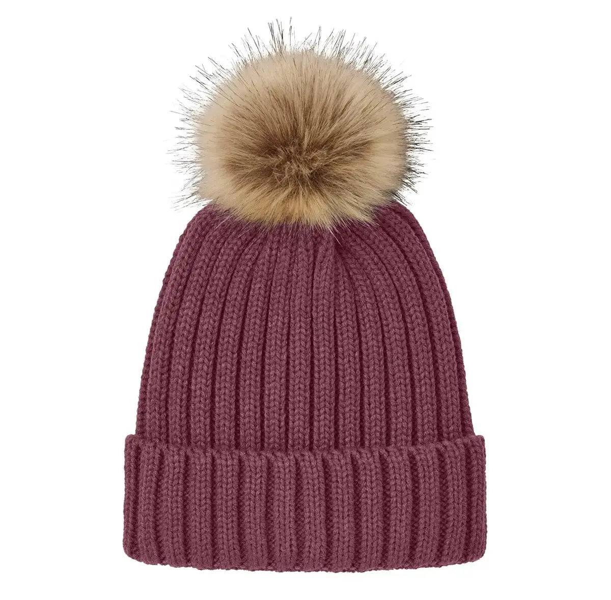 Port Authority® Faux Fur Pom Beanie #C990 Game Over Merch