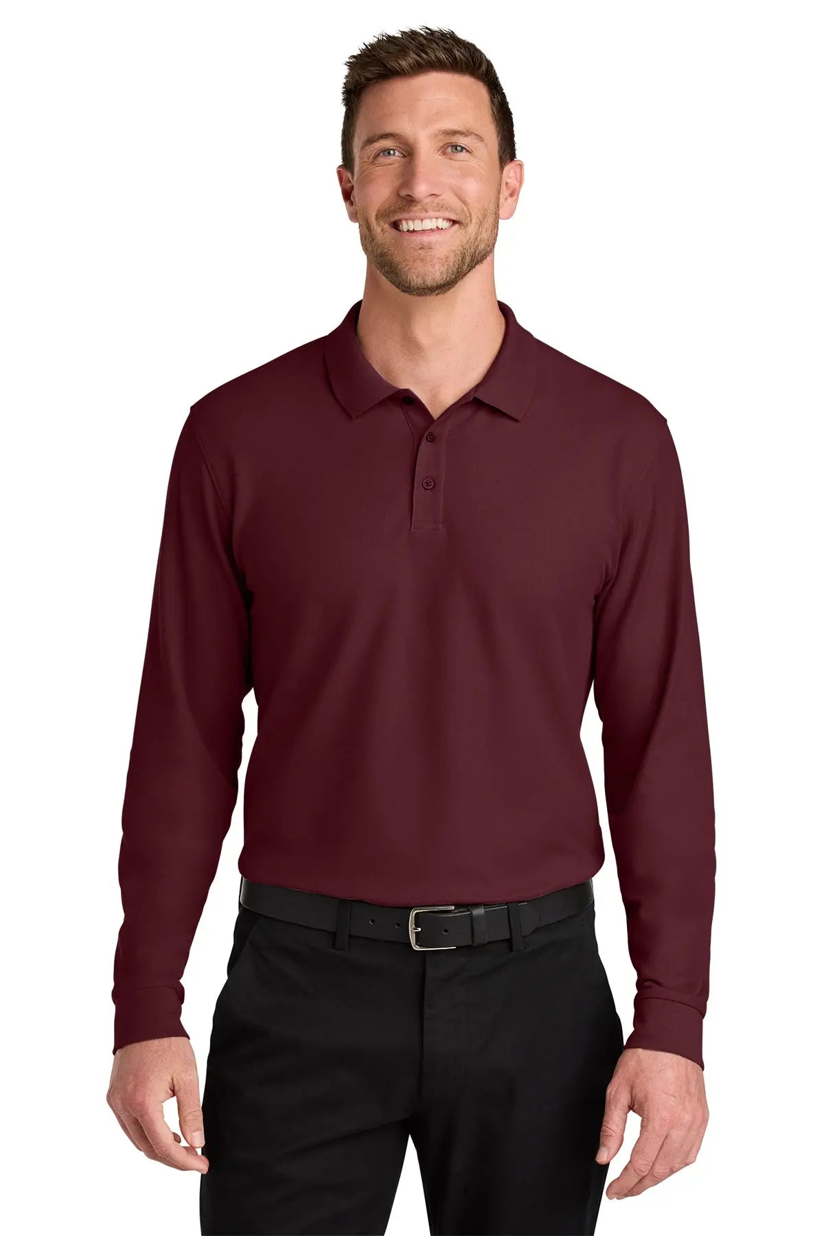 Port Authority® Wearever Signature Pique Long Sleeve Polo #K200LSGame Over Merch