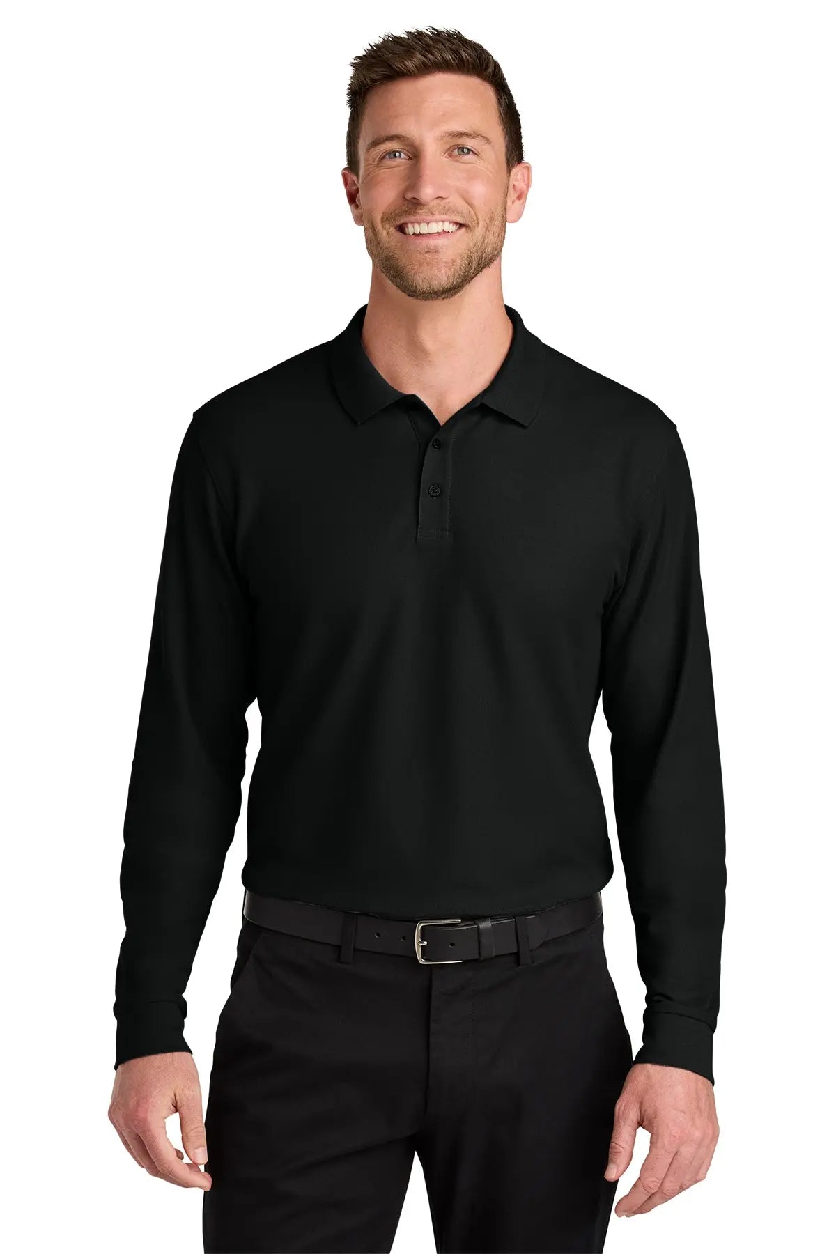 Port Authority® Wearever Signature Pique Long Sleeve Polo #K200LSGame Over Merch
