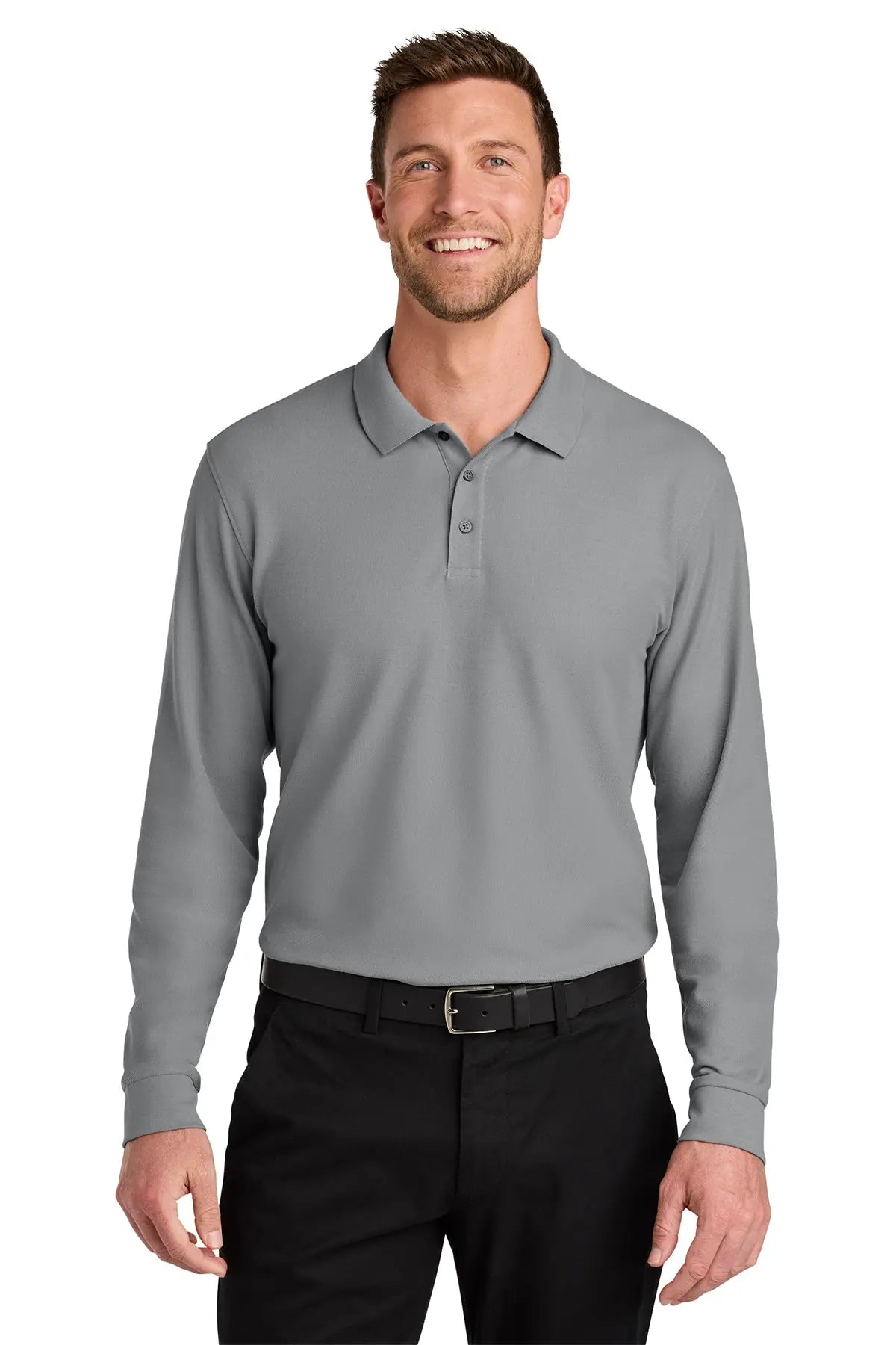 Port Authority® Wearever Signature Pique Long Sleeve Polo #K200LSGame Over Merch