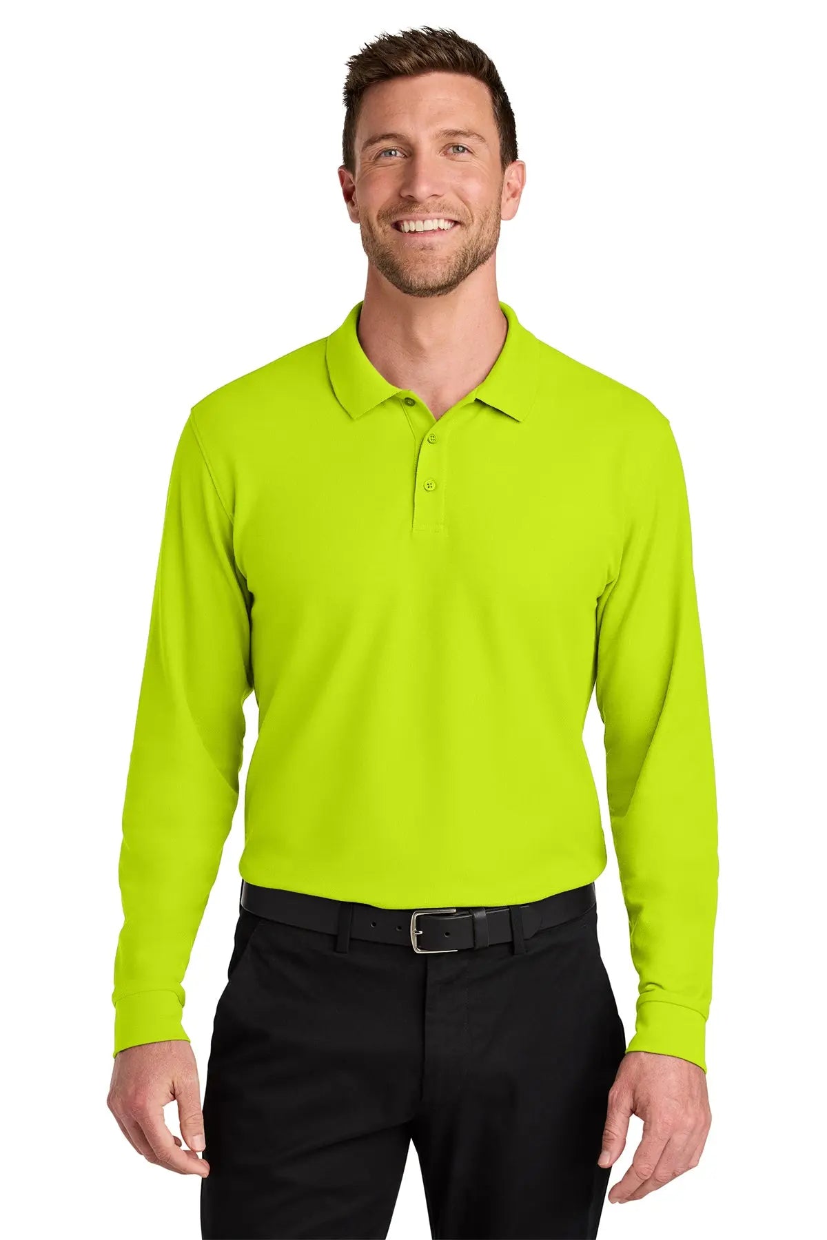 Port Authority® Wearever Signature Pique Long Sleeve Polo #K200LSGame Over Merch
