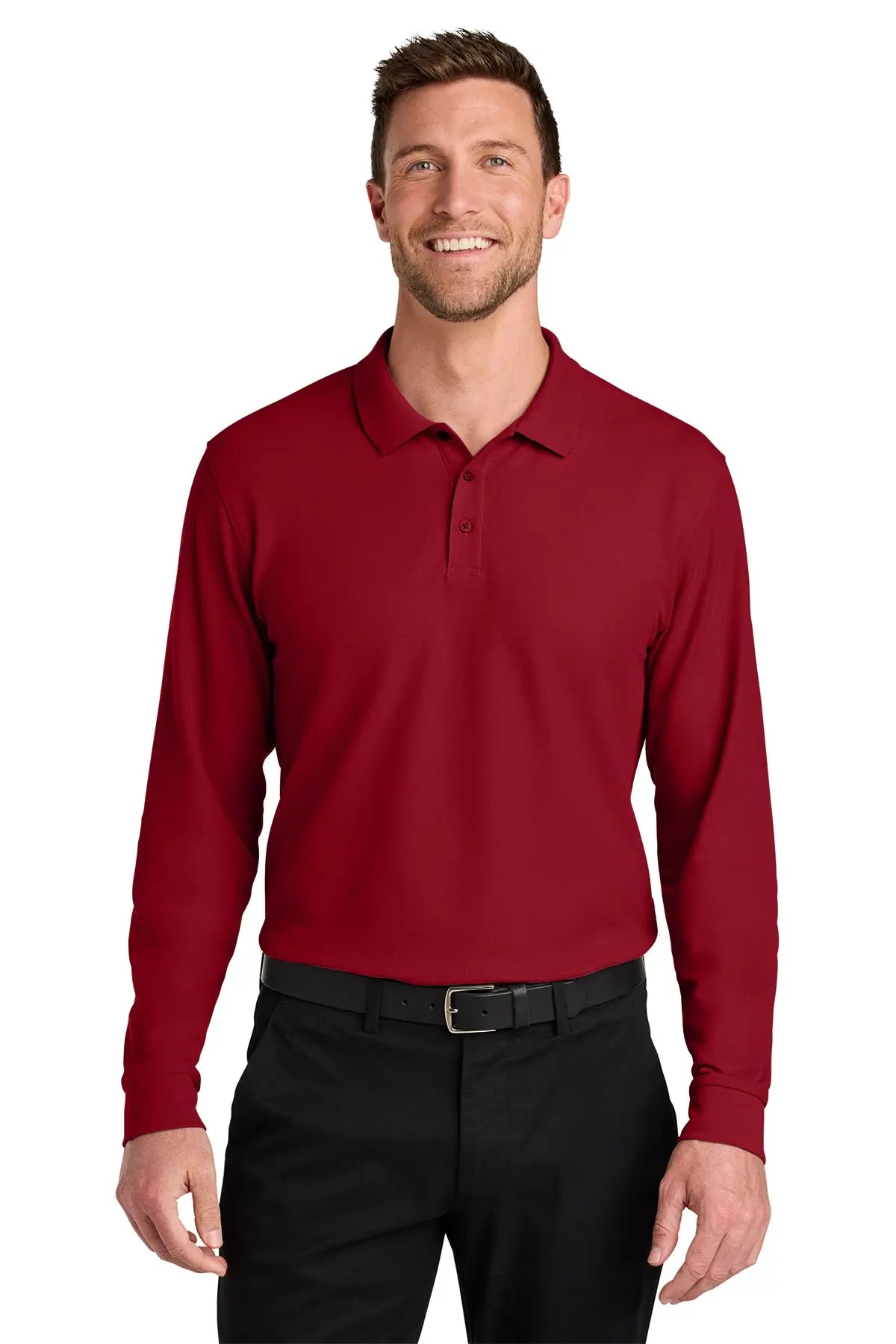 Port Authority® Wearever Signature Pique Long Sleeve Polo #K200LSGame Over Merch