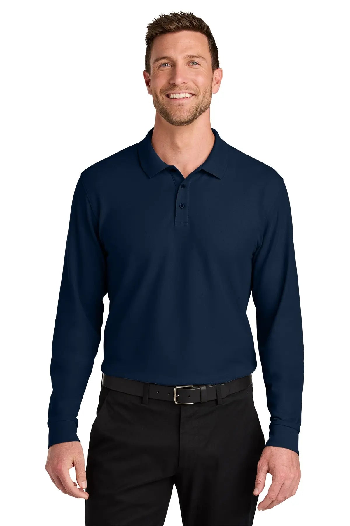 Port Authority® Wearever Signature Pique Long Sleeve Polo #K200LSGame Over Merch
