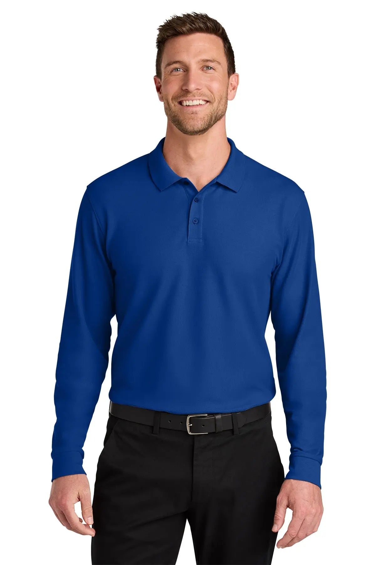 Port Authority® Wearever Signature Pique Long Sleeve Polo #K200LSGame Over Merch