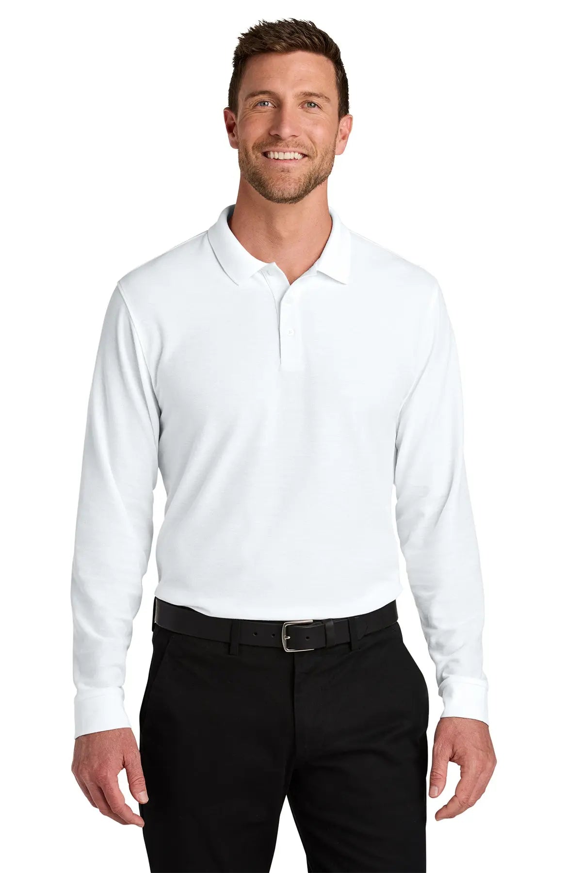 Port Authority® Wearever Signature Pique Long Sleeve Polo #K200LSGame Over Merch