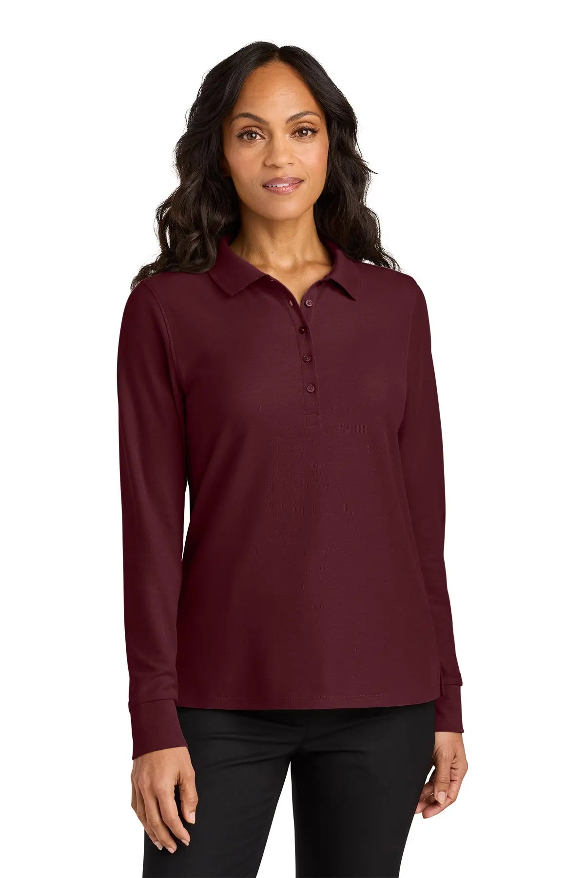Port Authority® Women’s Wearever Signature Pique Long Sleeve Polo #LK200LSGame Over Merch