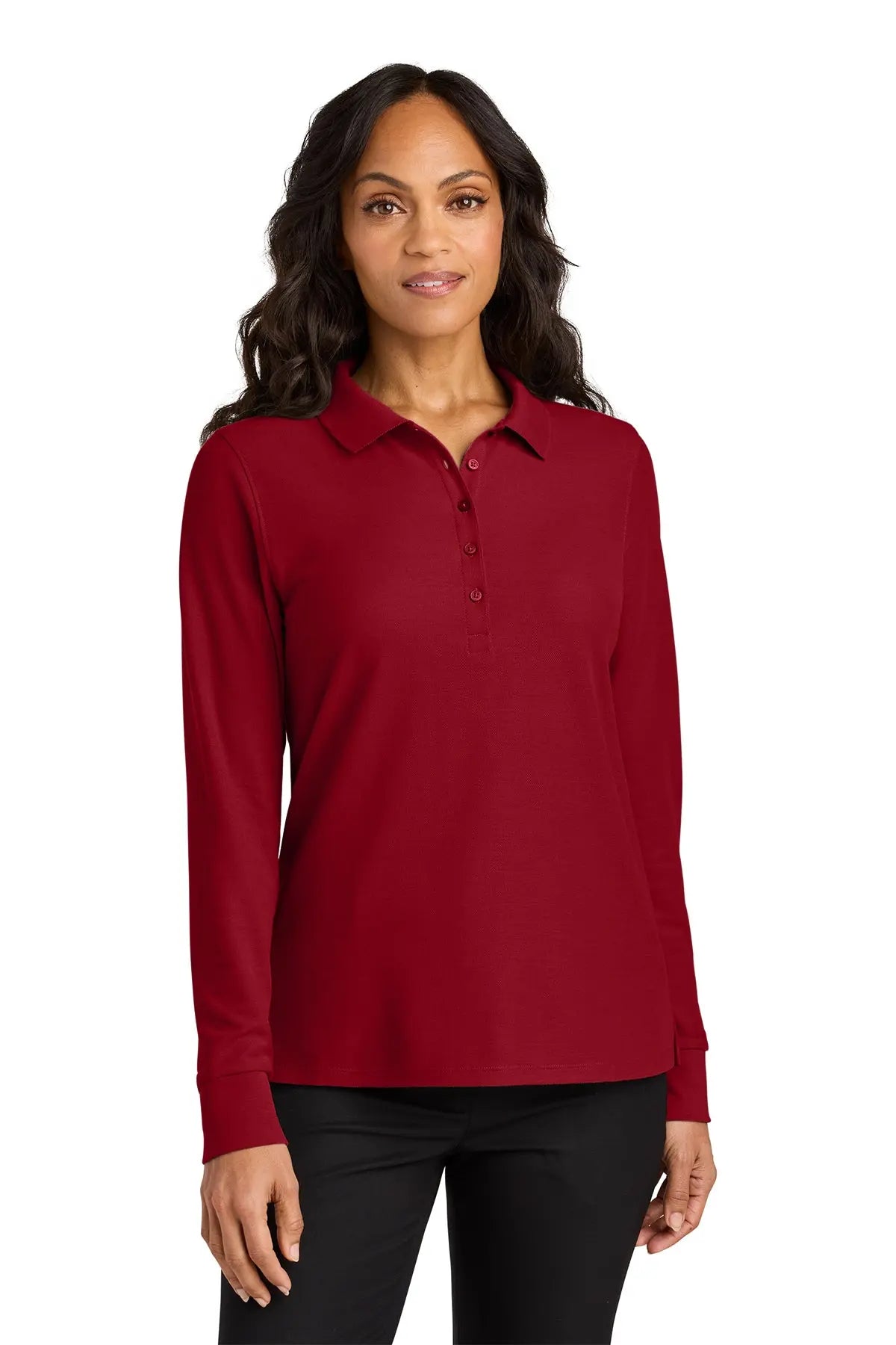 Port Authority® Women’s Wearever Signature Pique Long Sleeve Polo #LK200LSGame Over Merch