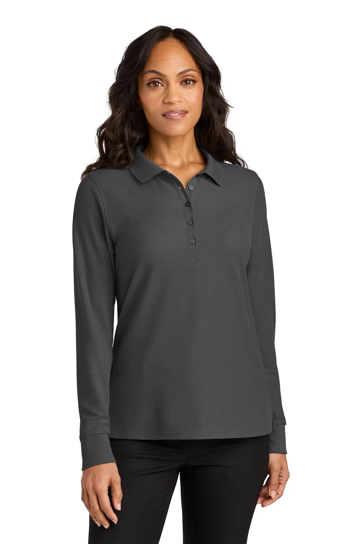 Port Authority® Women’s Wearever Signature Pique Long Sleeve Polo #LK200LSGame Over Merch