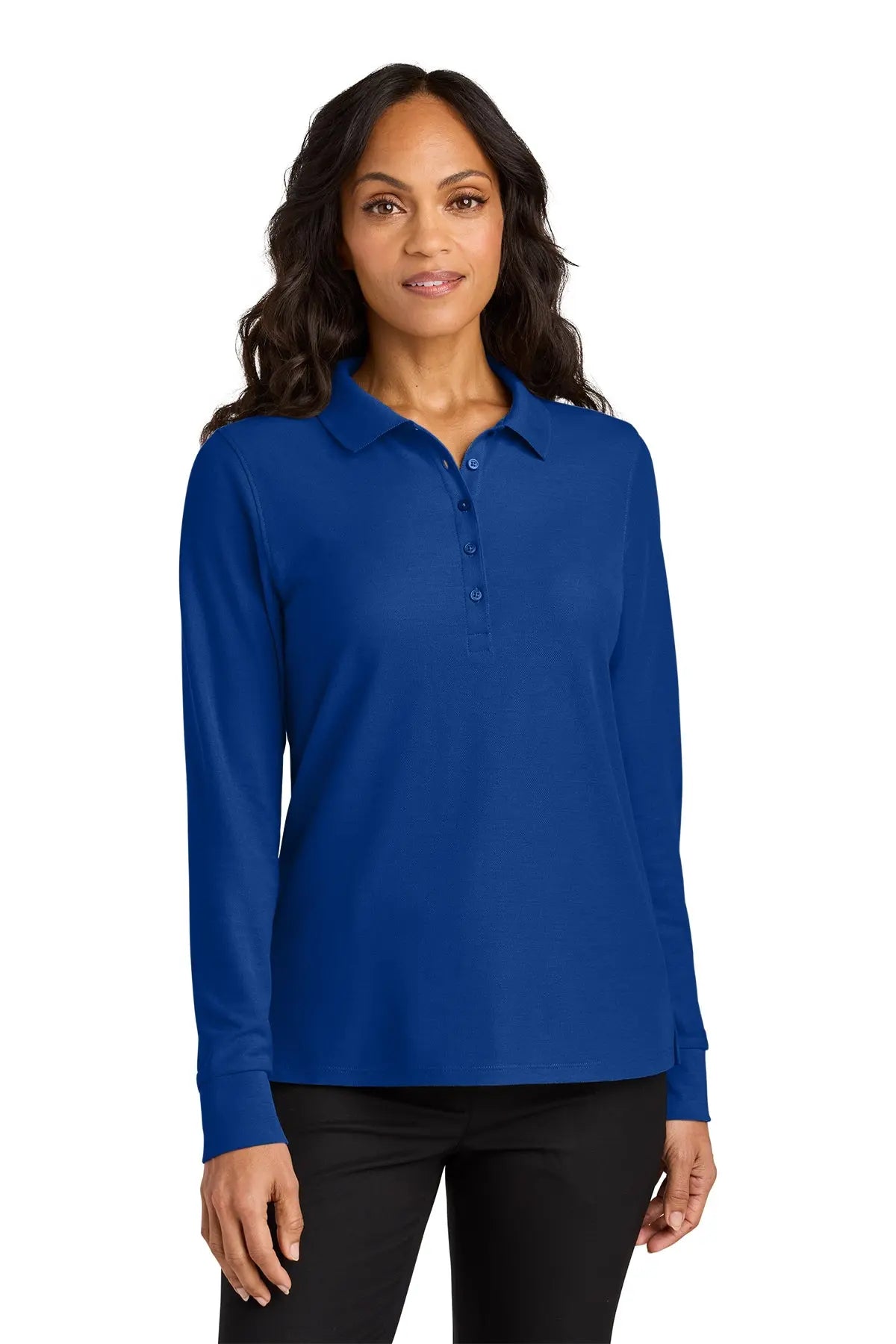 Port Authority® Women’s Wearever Signature Pique Long Sleeve Polo #LK200LSGame Over Merch