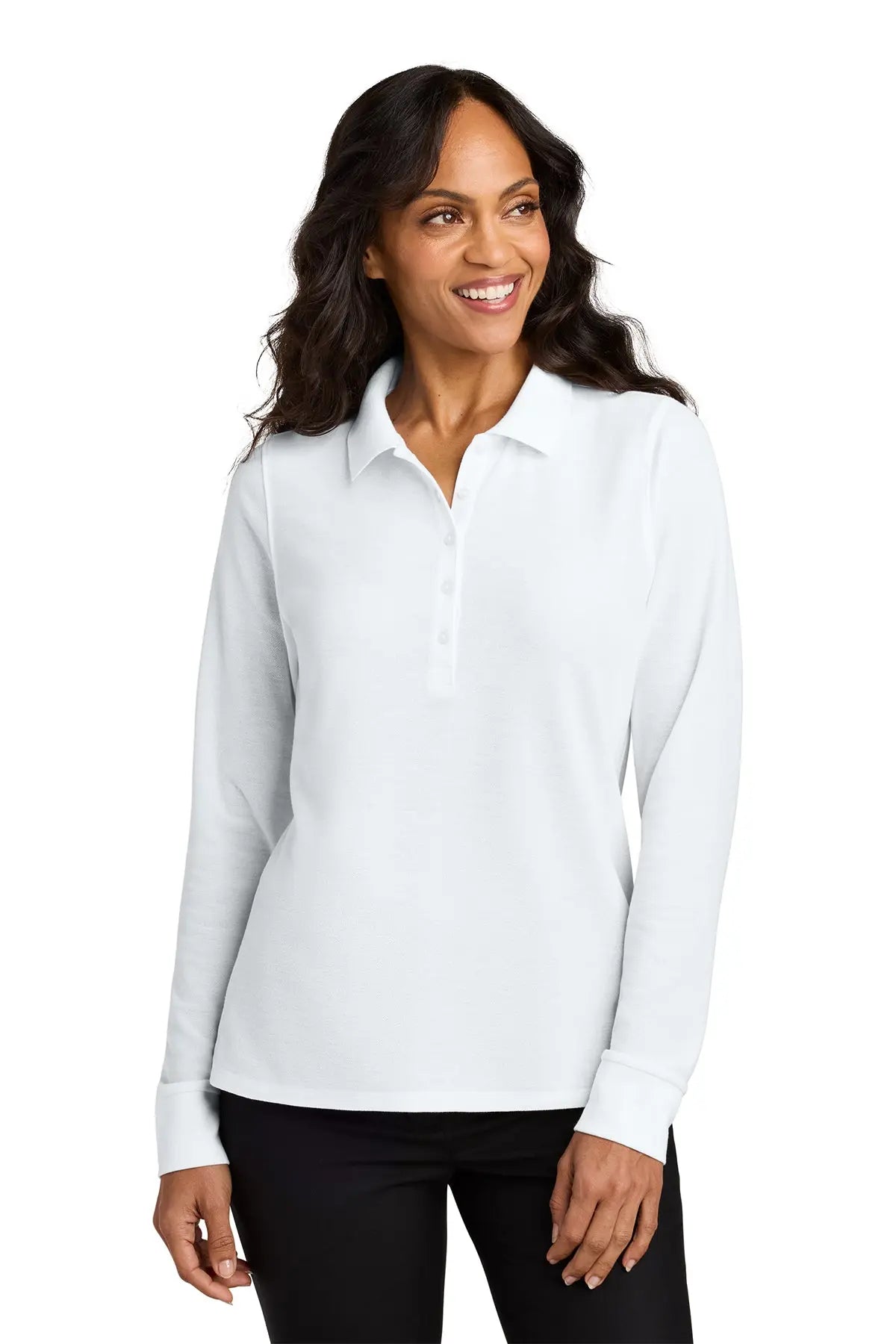 Port Authority® Women’s Wearever Signature Pique Long Sleeve Polo #LK200LSGame Over Merch