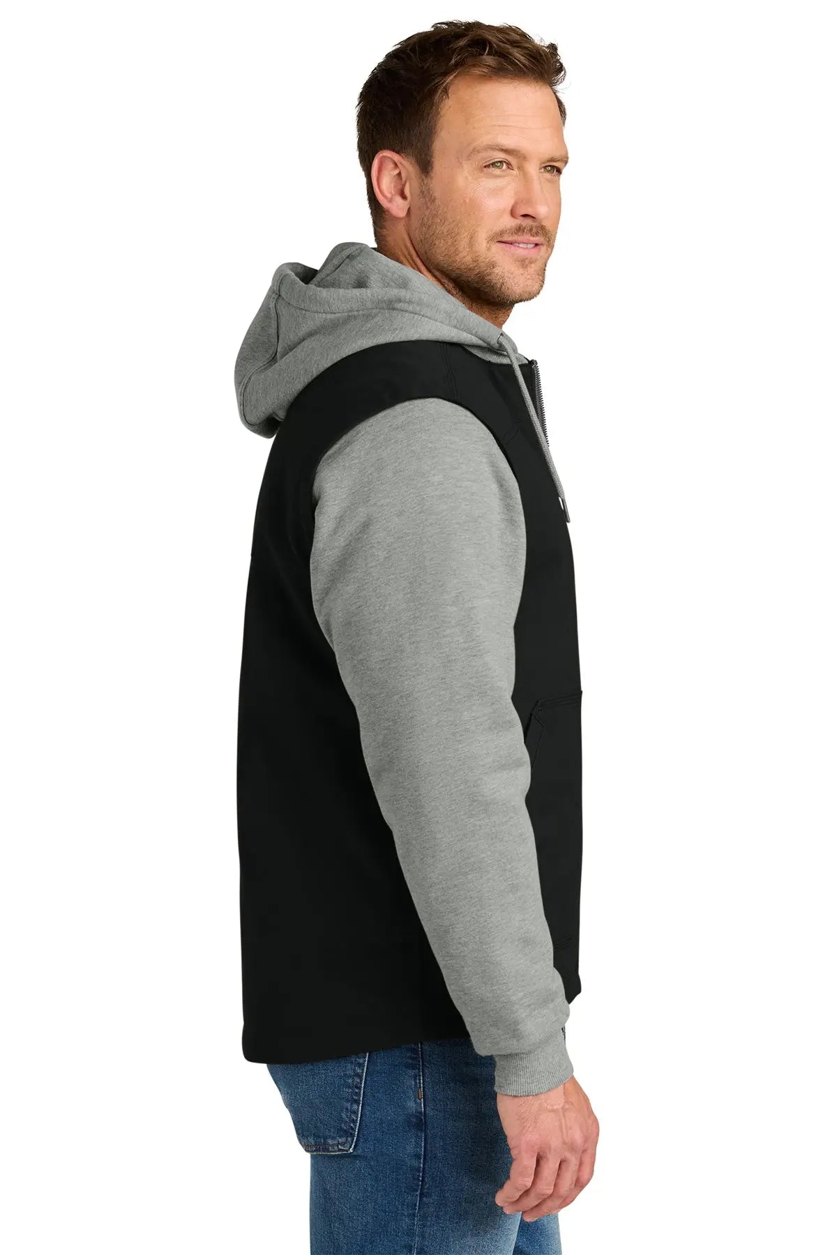 CornerStone® Duck Fleece Full-Zip Hooded Jacket #CSJ42