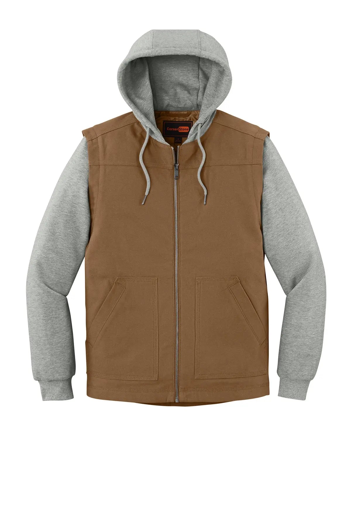 CornerStone® Duck Fleece Full-Zip Hooded Jacket #CSJ42