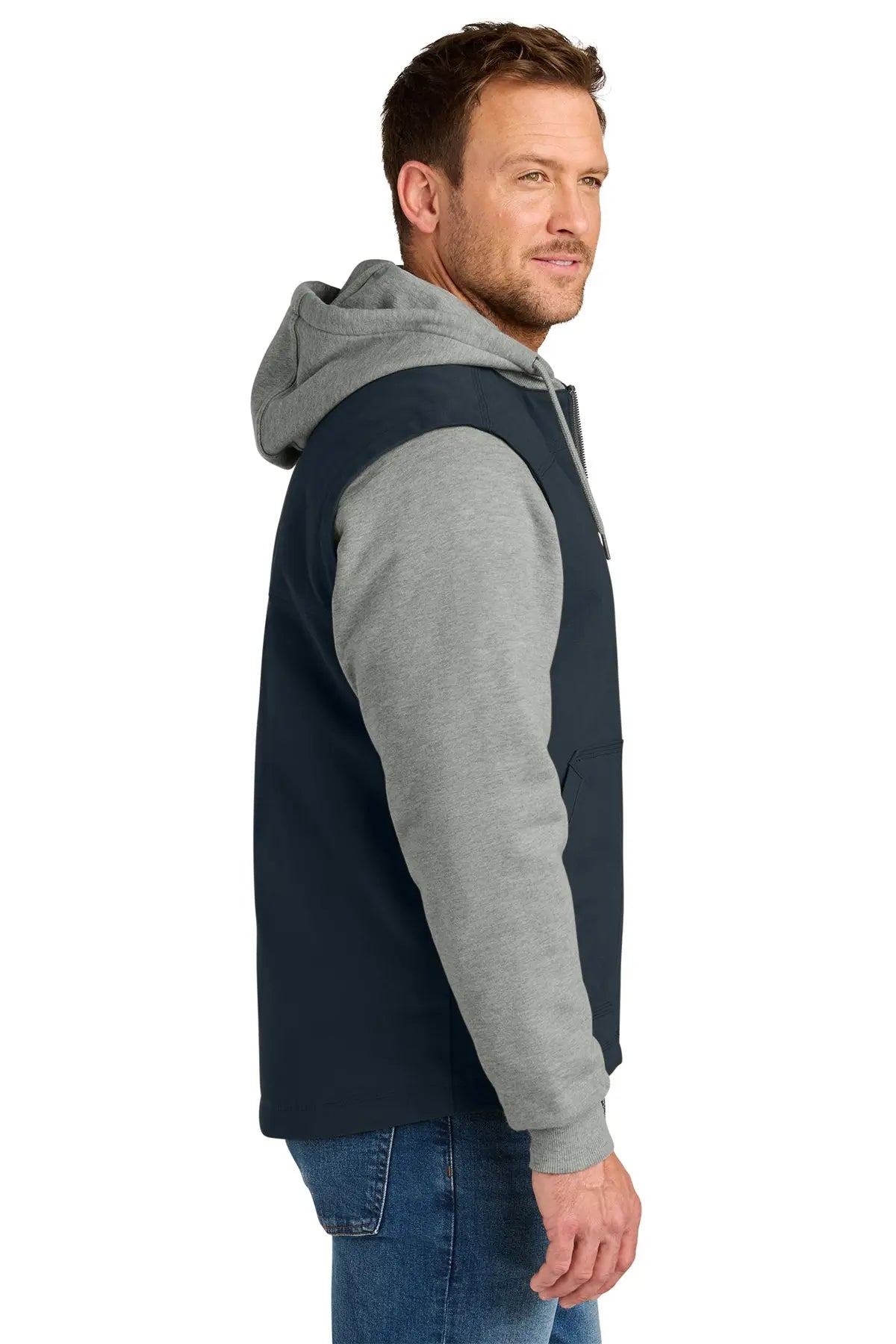 CornerStone® Duck Fleece Full-Zip Hooded Jacket #CSJ42