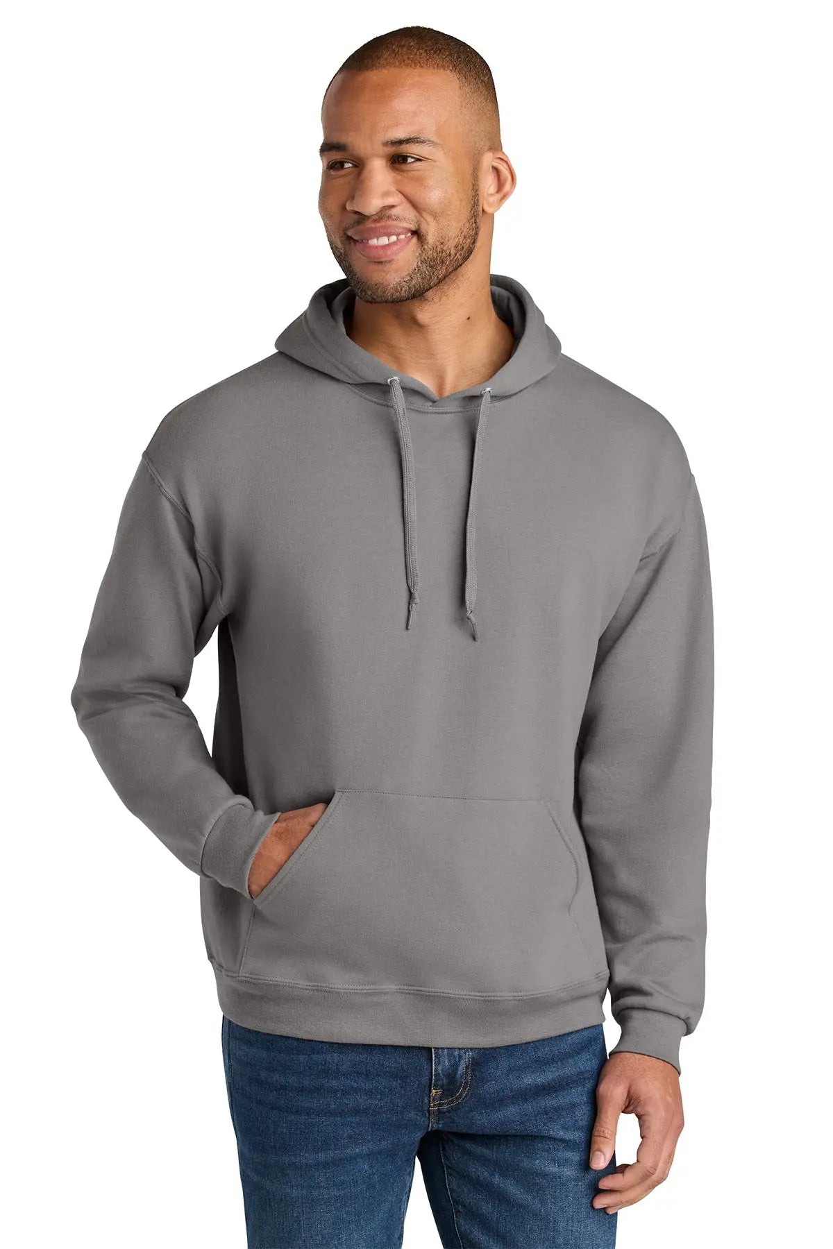 Jerzees Ultimate™ Unisex CVC Ring Spun Hooded Sweatshirt #IC49M