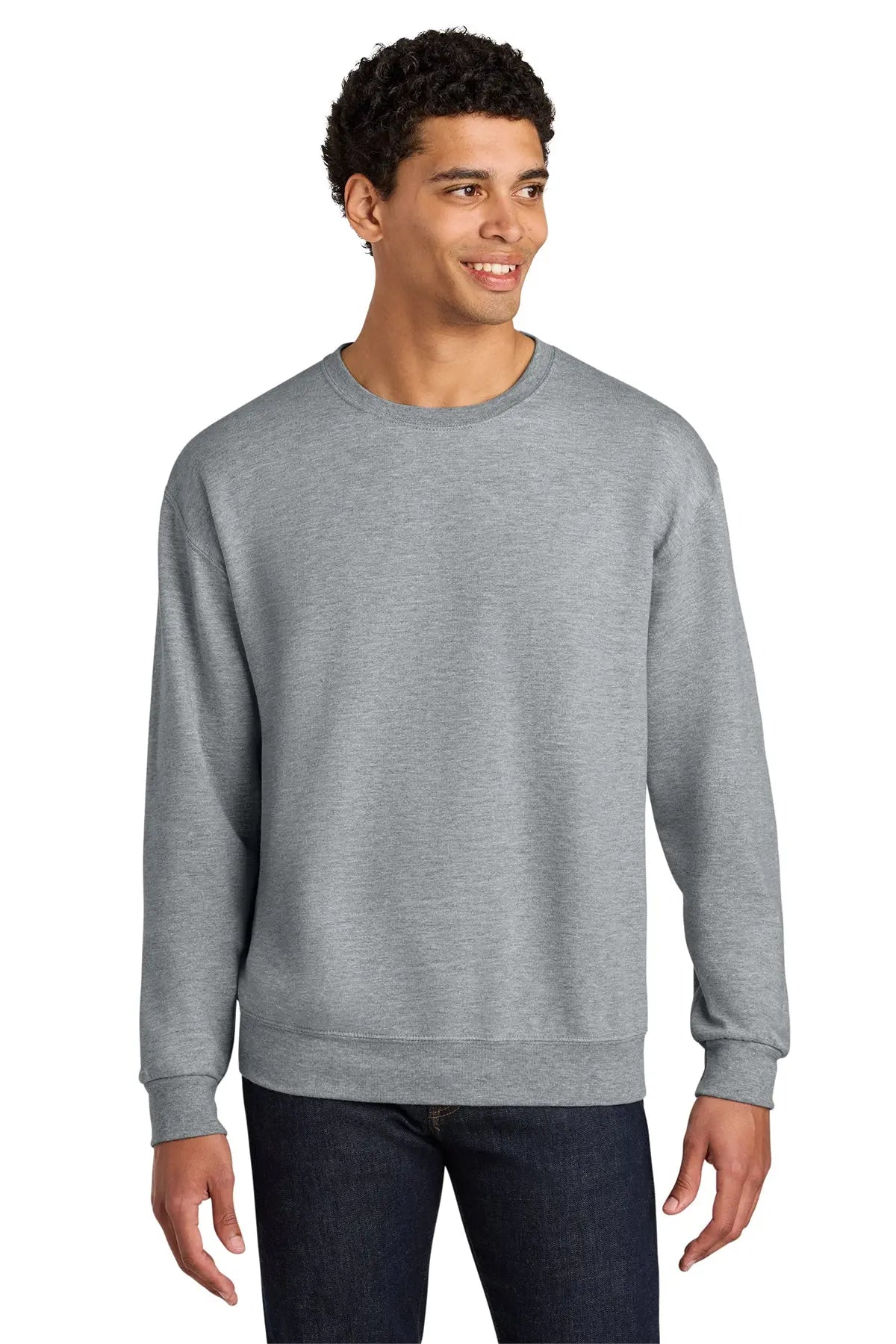 Jerzees Ultimate™ Unisex CVC Ring Spun Crewneck Sweatshirt #IC48M