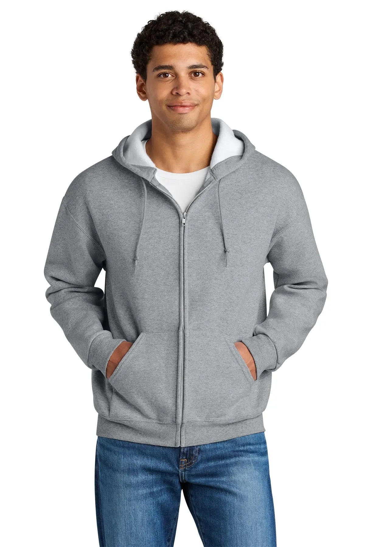 Jerzees Rugged™ Unisex Full-Zip Hooded Sweatshirt #Z12M