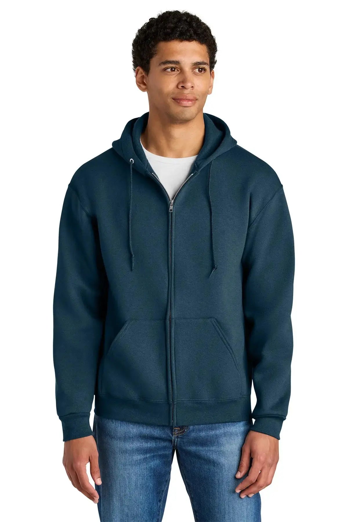 Jerzees Rugged™ Unisex Full-Zip Hooded Sweatshirt #Z12M Game Over Merch