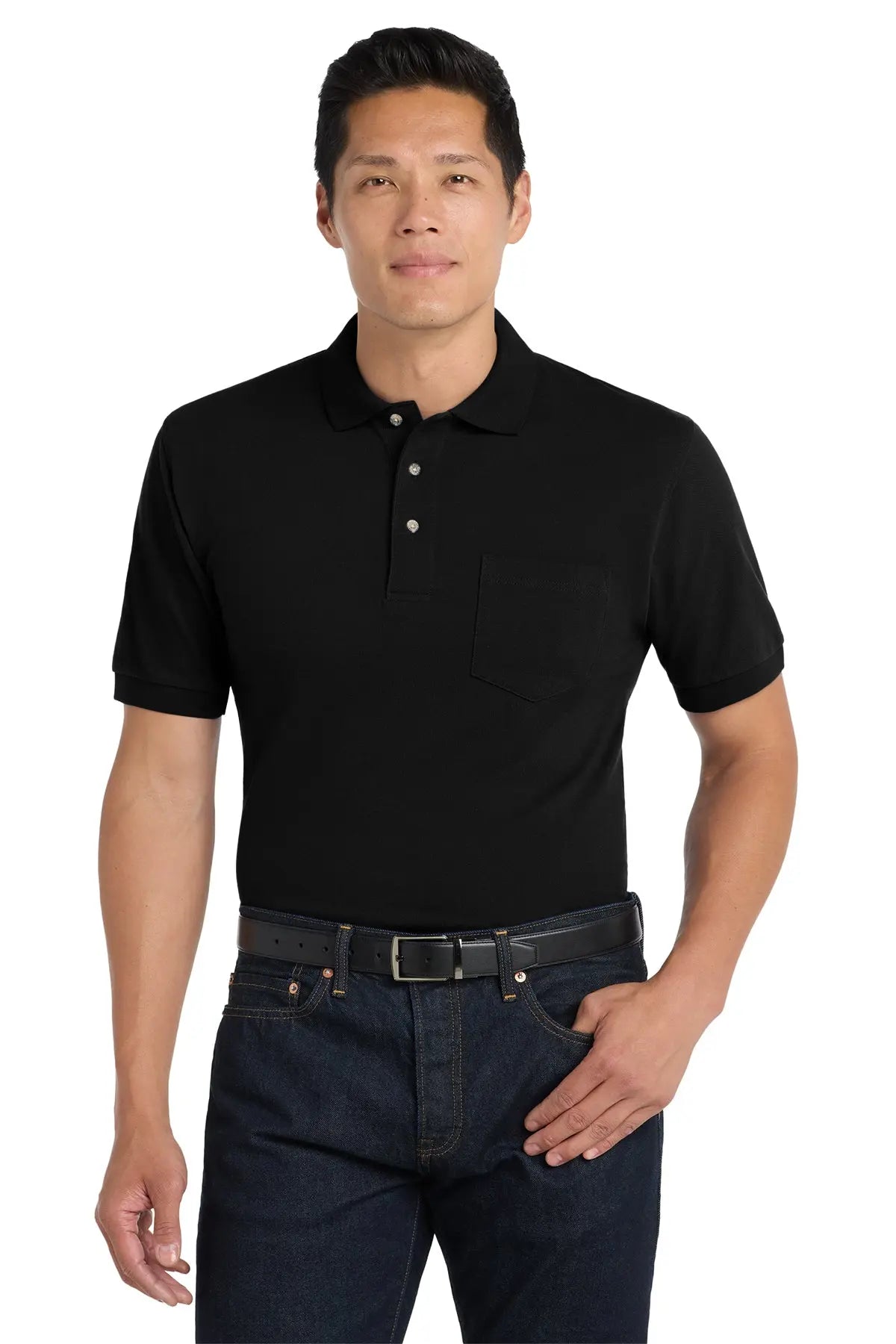 Port Authority® Heavyweight Cotton Pique Polo with Pocket #K420PGame Over Merch