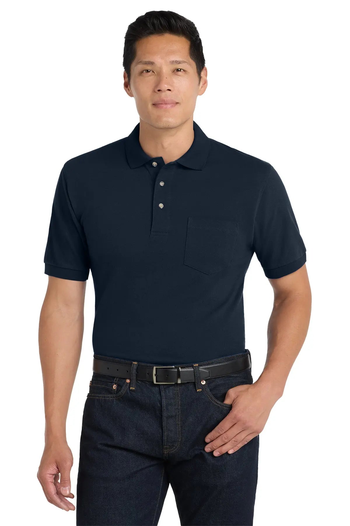 Port Authority® Heavyweight Cotton Pique Polo with Pocket #K420PGame Over Merch