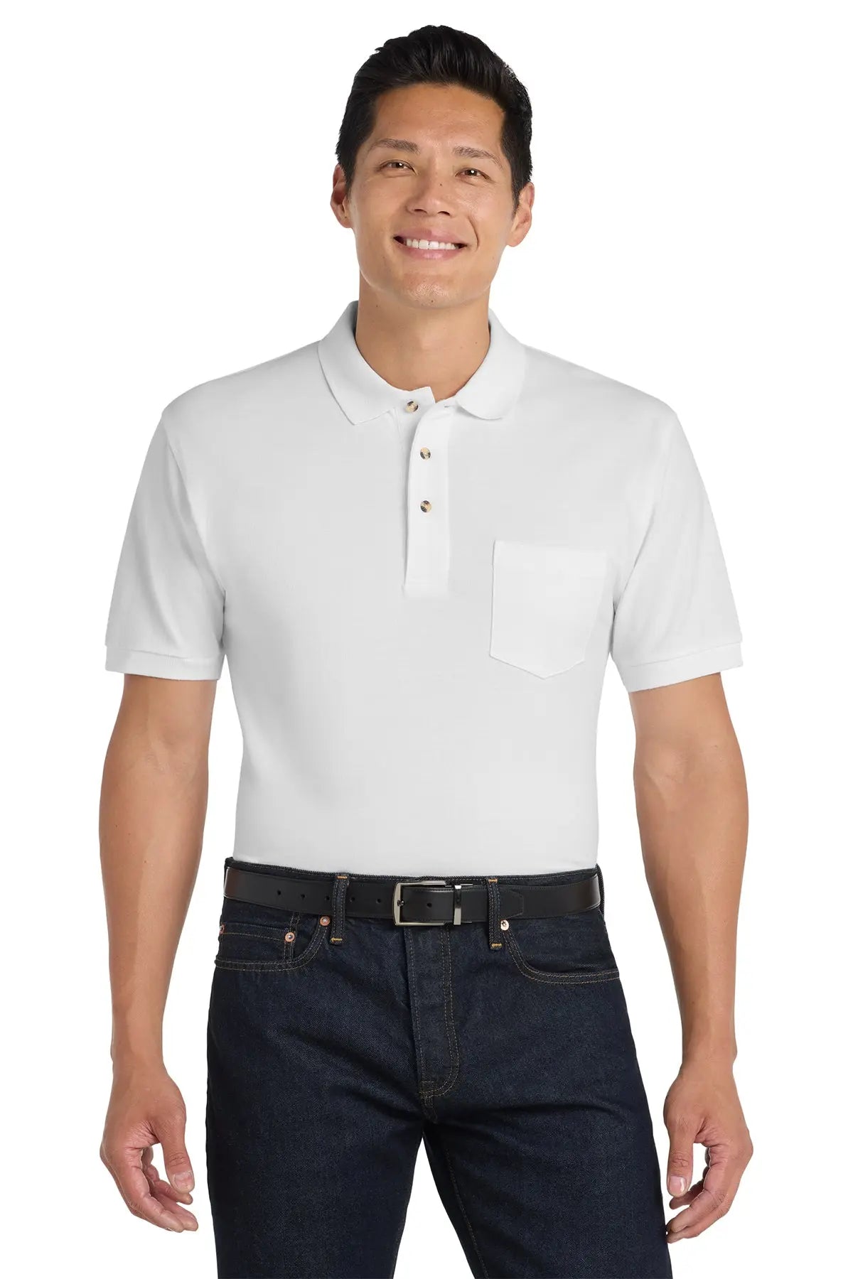 Port Authority® Heavyweight Cotton Pique Polo with Pocket #K420PGame Over Merch