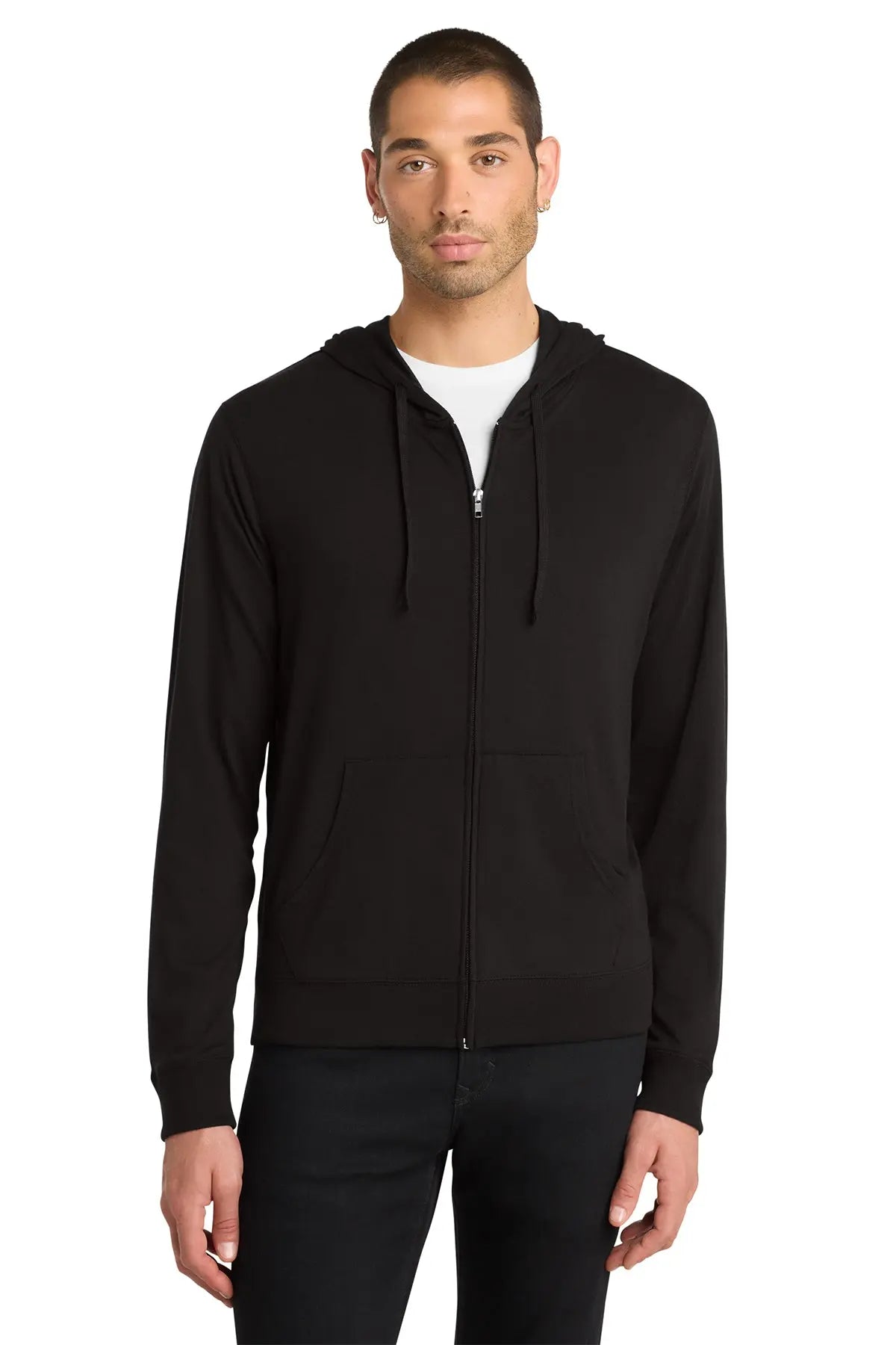 District® Jersey Full-Zip Hoodie #DT1100