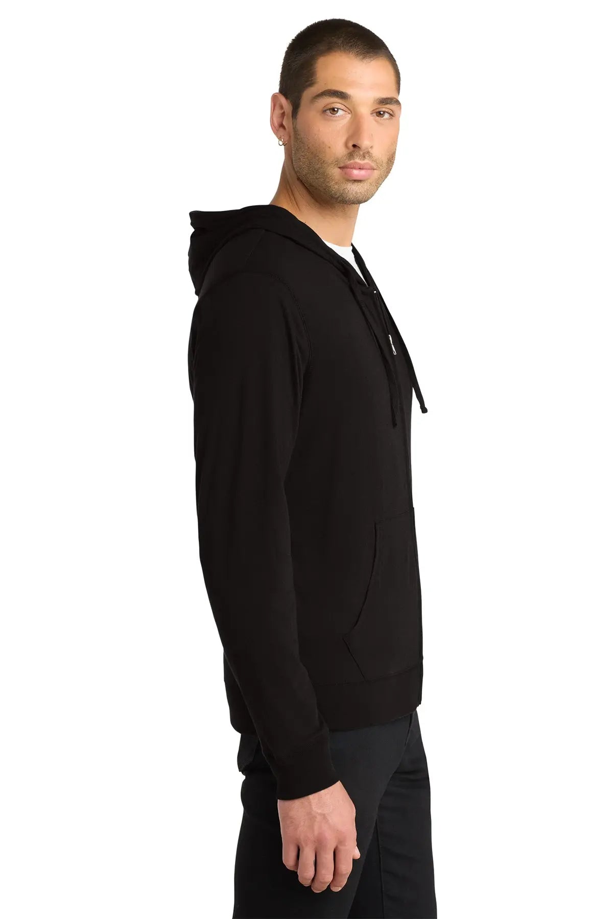 District® Jersey Full-Zip Hoodie #DT1100