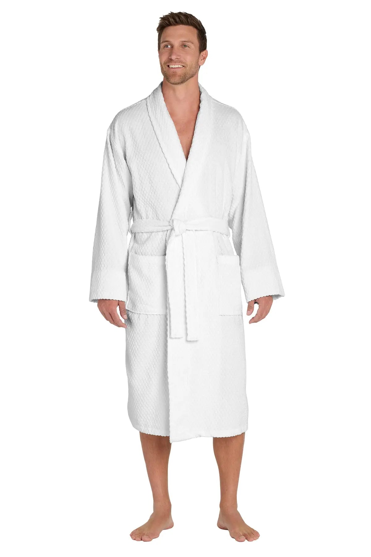 Port Authority® Checkered Terry Shawl Collar Robe #R103
