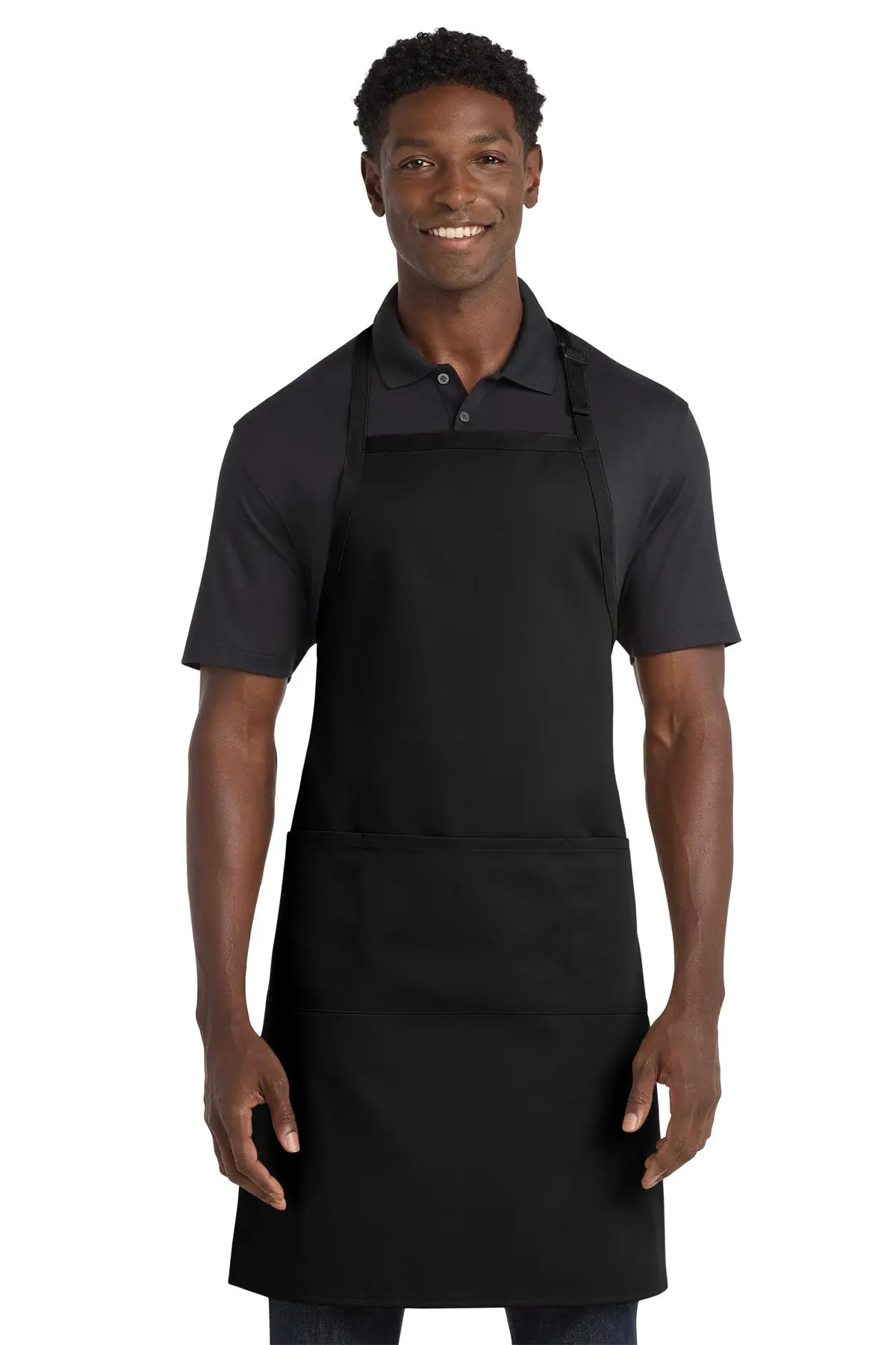 Port Authority® Easy Care Extra Long Bib Apron with Stain Release #A700