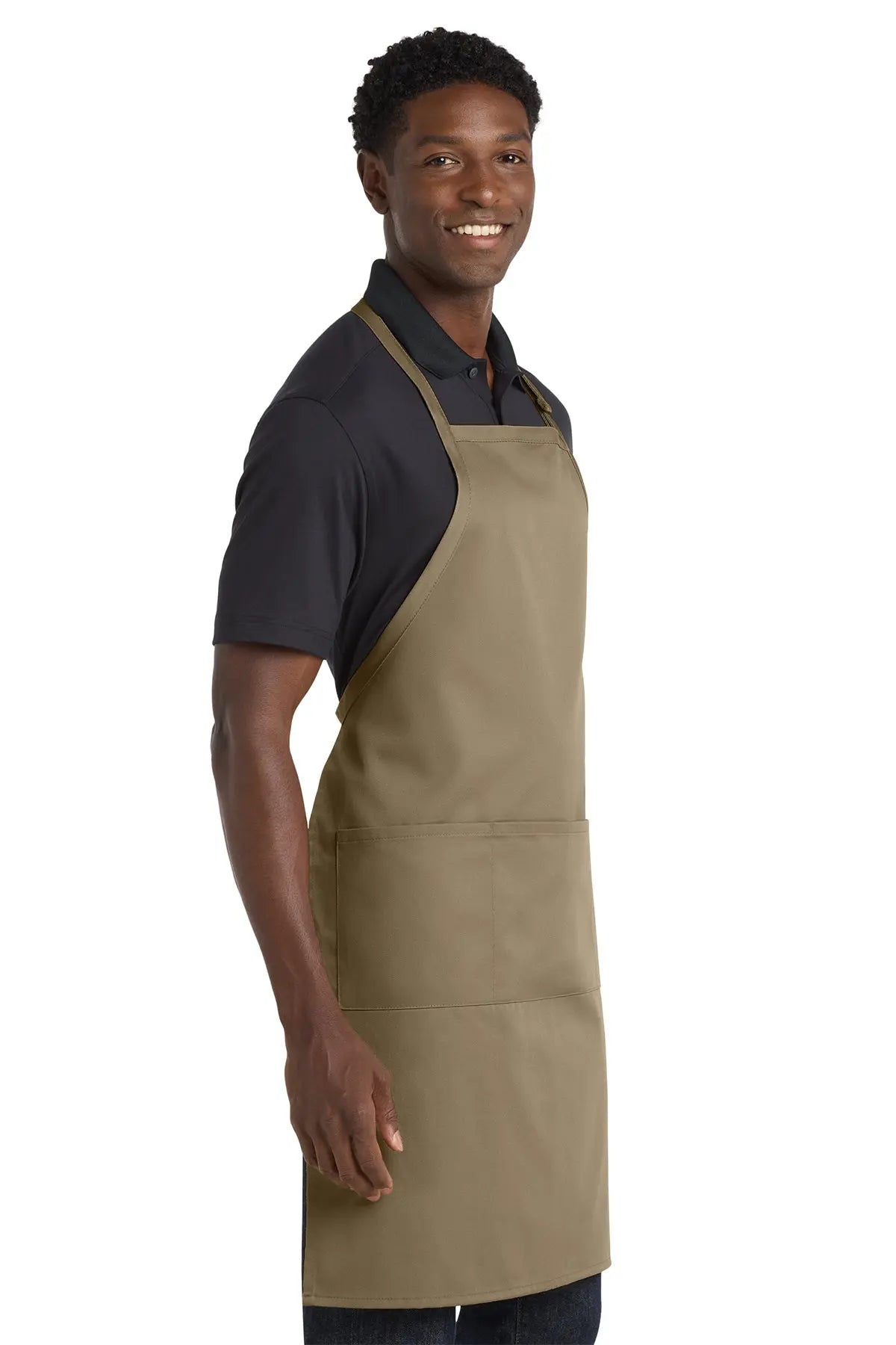 Port Authority® Easy Care Extra Long Bib Apron with Stain Release #A700