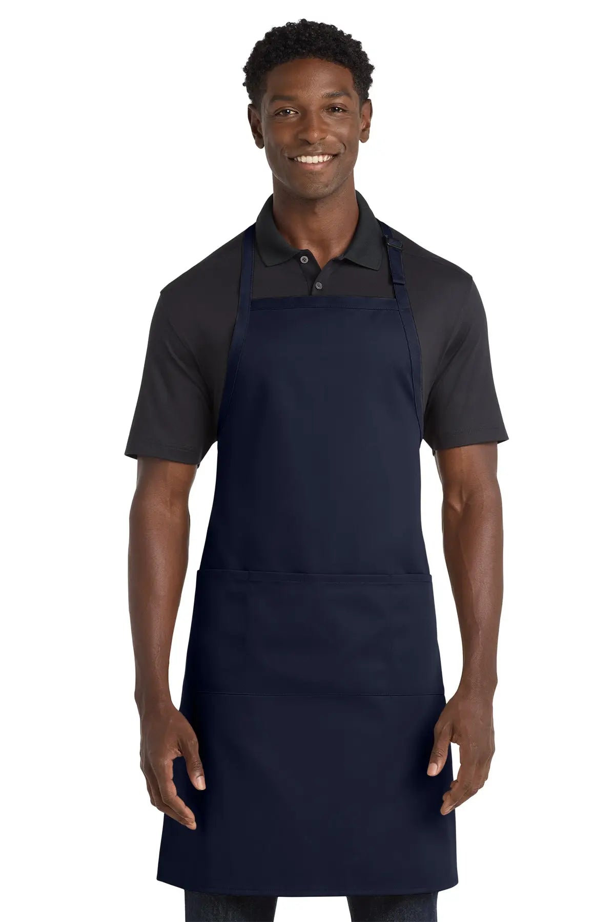 Port Authority® Easy Care Extra Long Bib Apron with Stain Release #A700