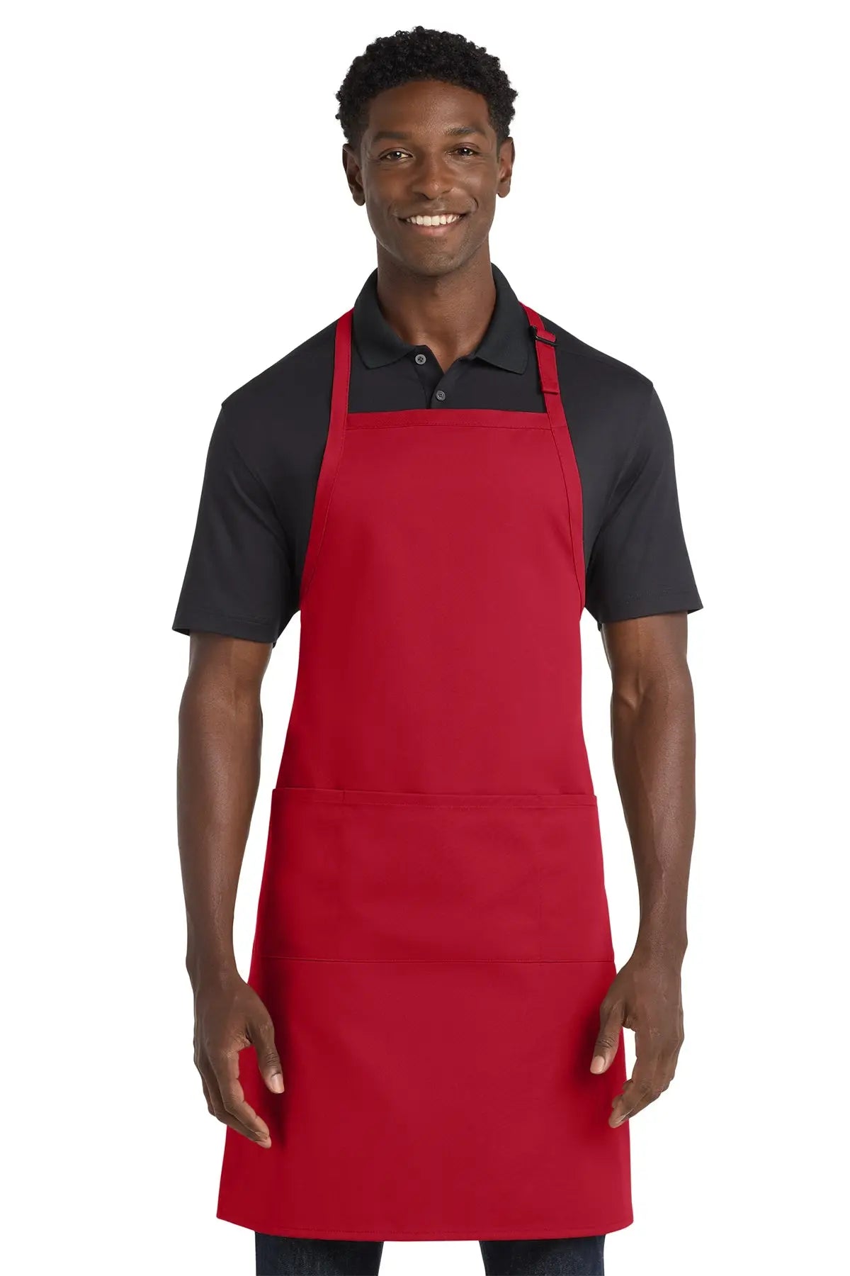 Port Authority® Easy Care Extra Long Bib Apron with Stain Release #A700