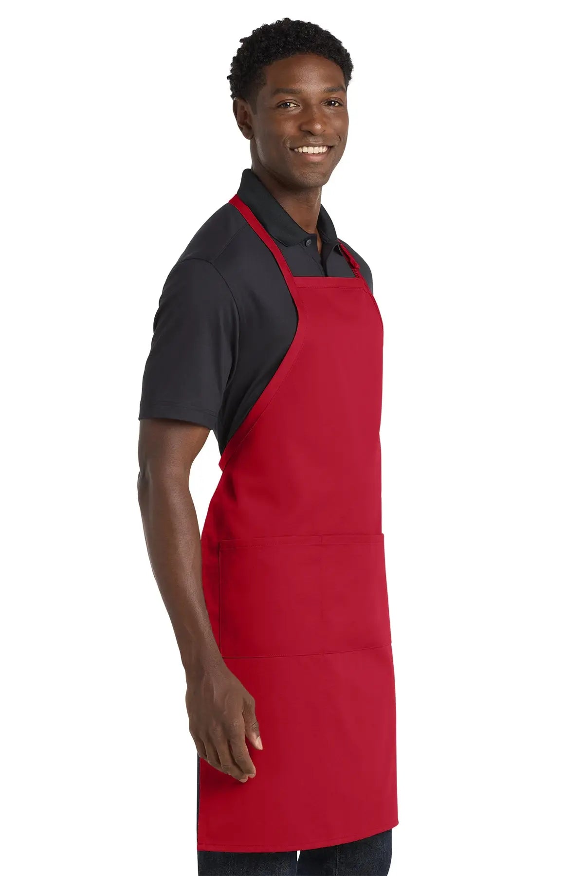 Port Authority® Easy Care Extra Long Bib Apron with Stain Release #A700