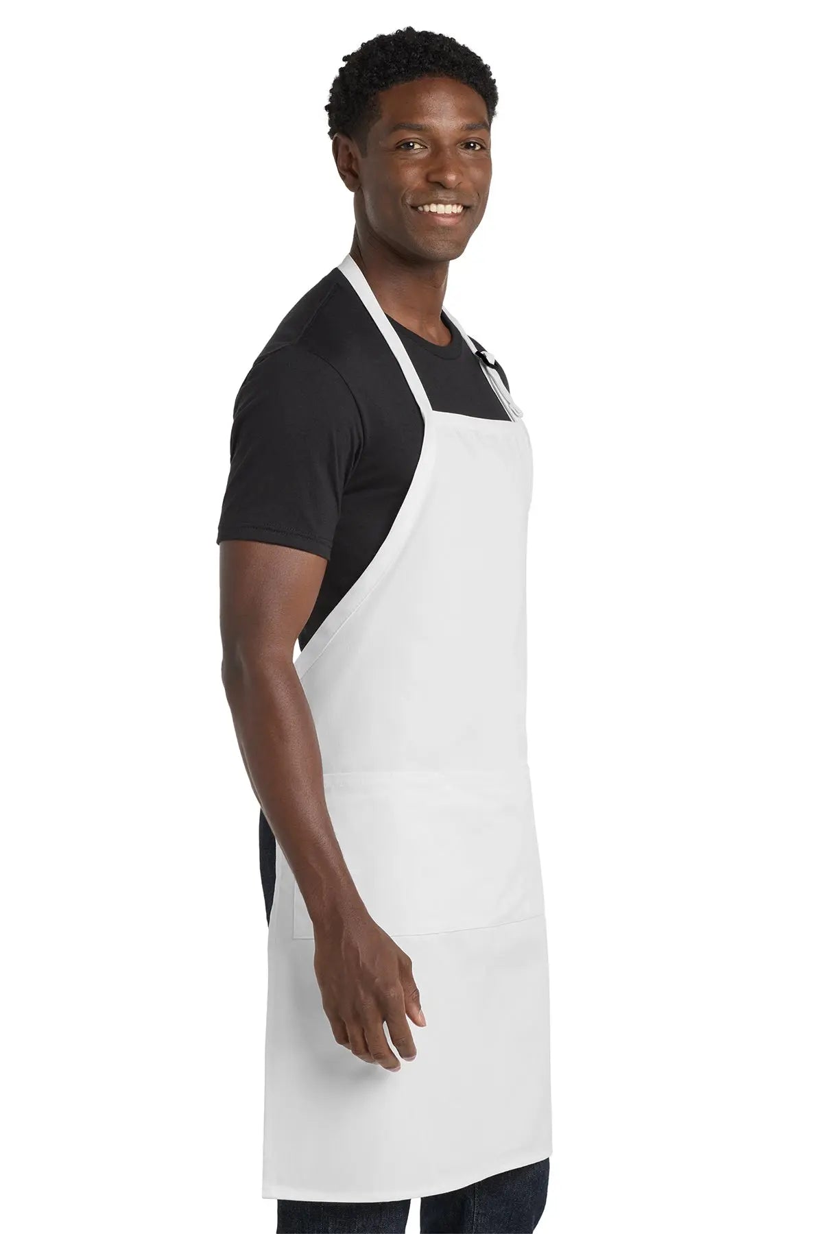 Port Authority® Easy Care Extra Long Bib Apron with Stain Release #A700