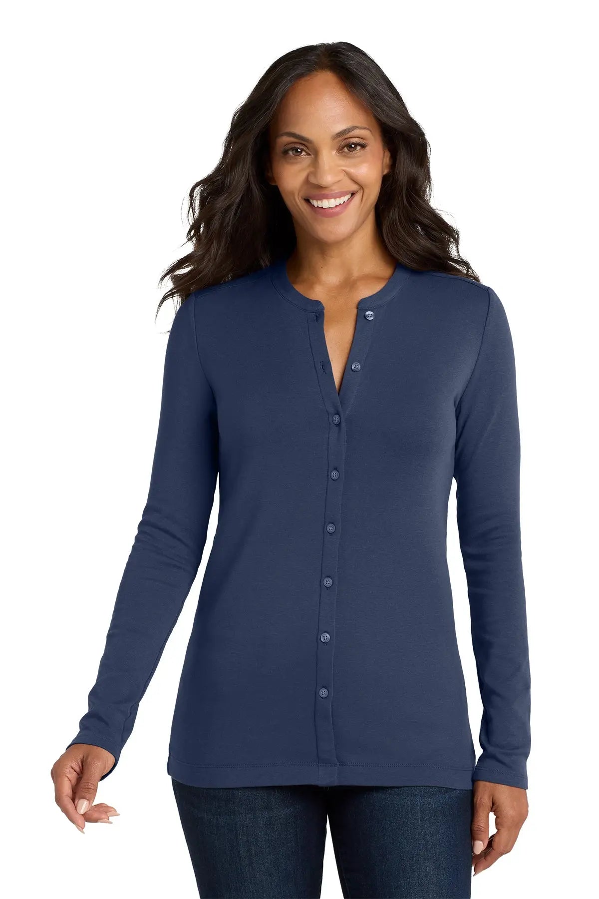 Port Authority® Women's Concept Stretch Button-Front Cardigan #LM1008Game Over Merch