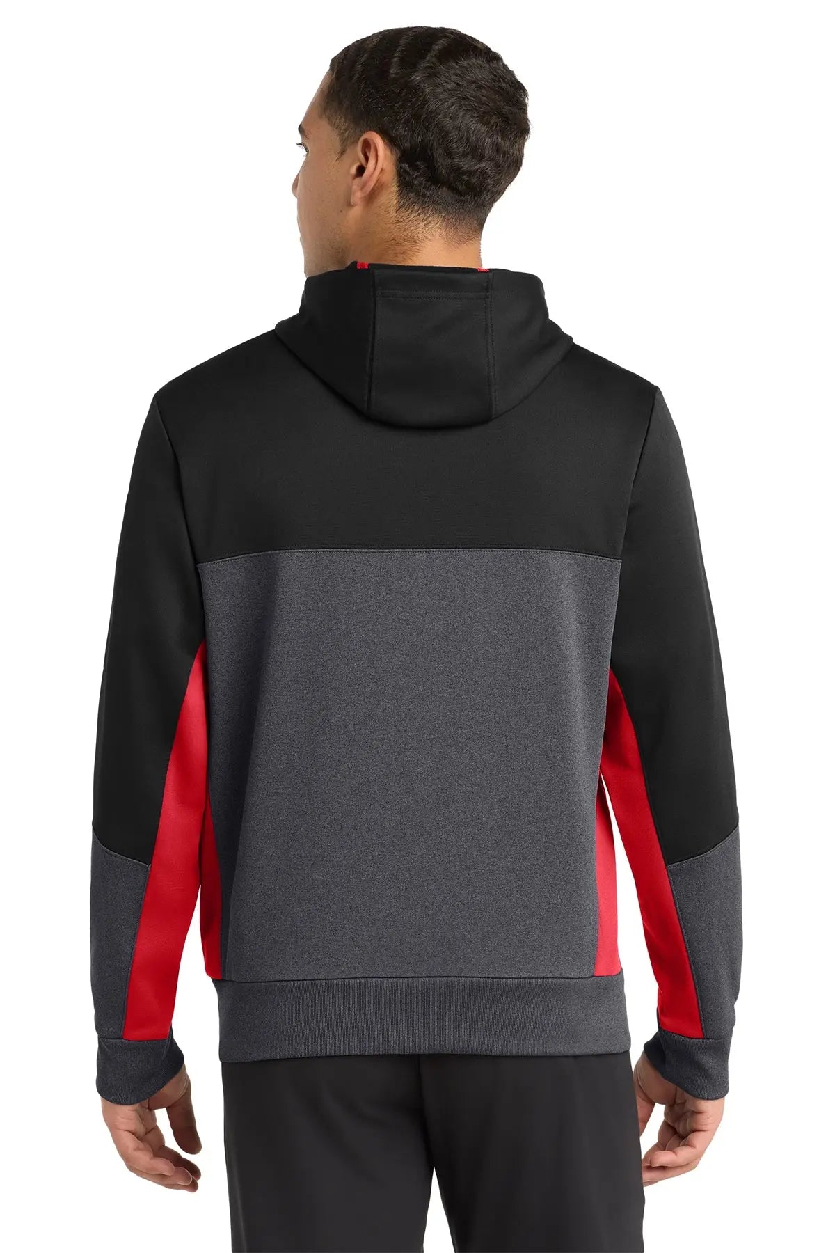 Sport-Tek® Tech Fleece Colorblock Full-Zip Hooded Jacket #ST245