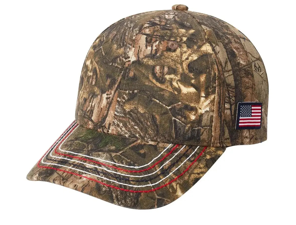 Port Authority® Americana Contrast Stitch Camouflage Cap #C909 Game Over Merch