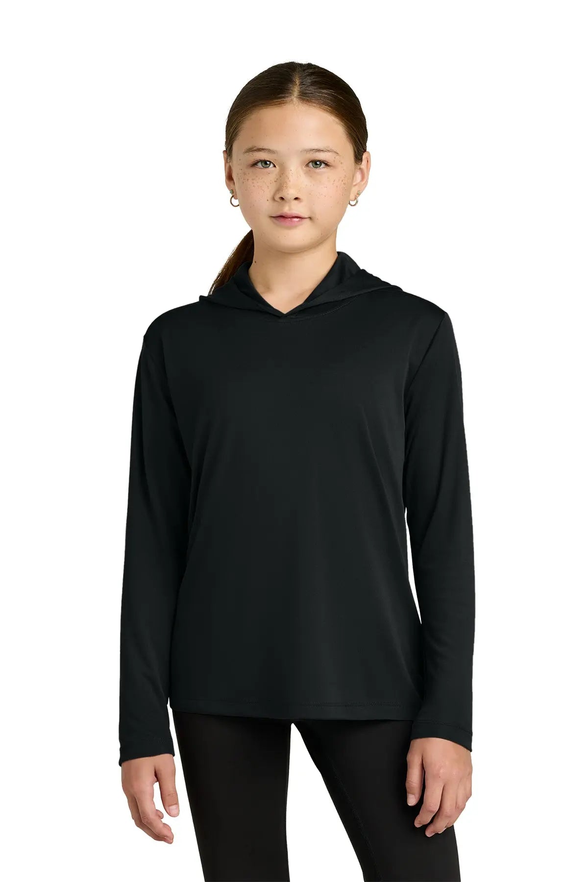 Sport-Tek® Youth Posi-UV® Pro Long Sleeve Hoodie #YST420LSH