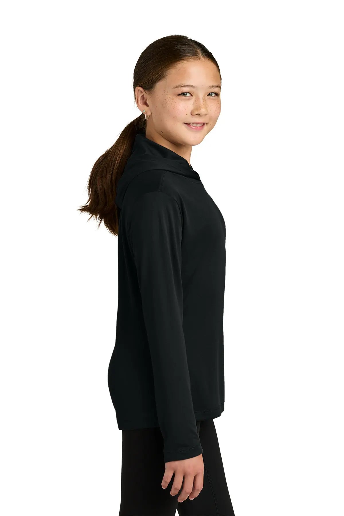Sport-Tek® Youth Posi-UV® Pro Long Sleeve Hoodie #YST420LSH