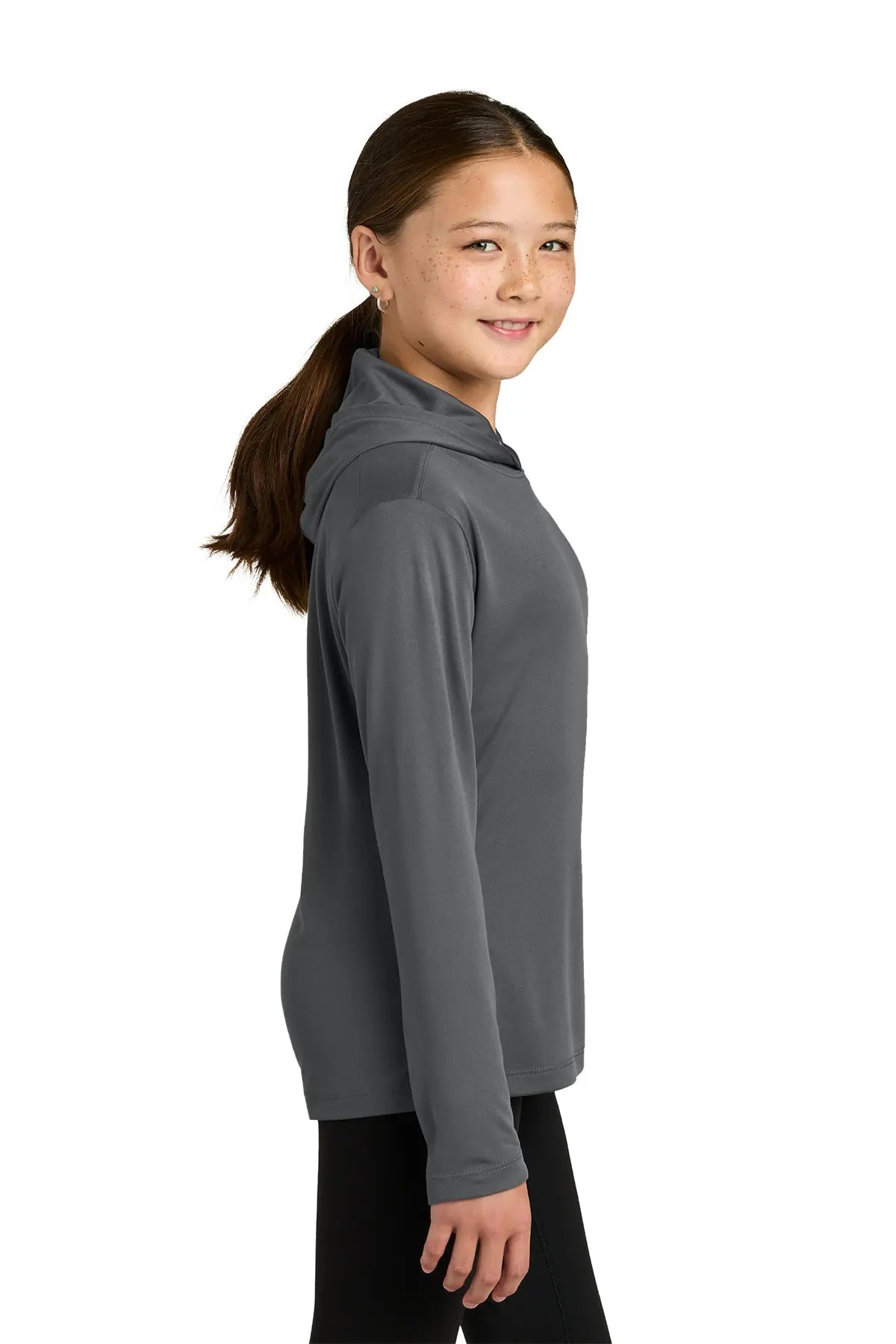 Sport-Tek® Youth Posi-UV® Pro Long Sleeve Hoodie #YST420LSH