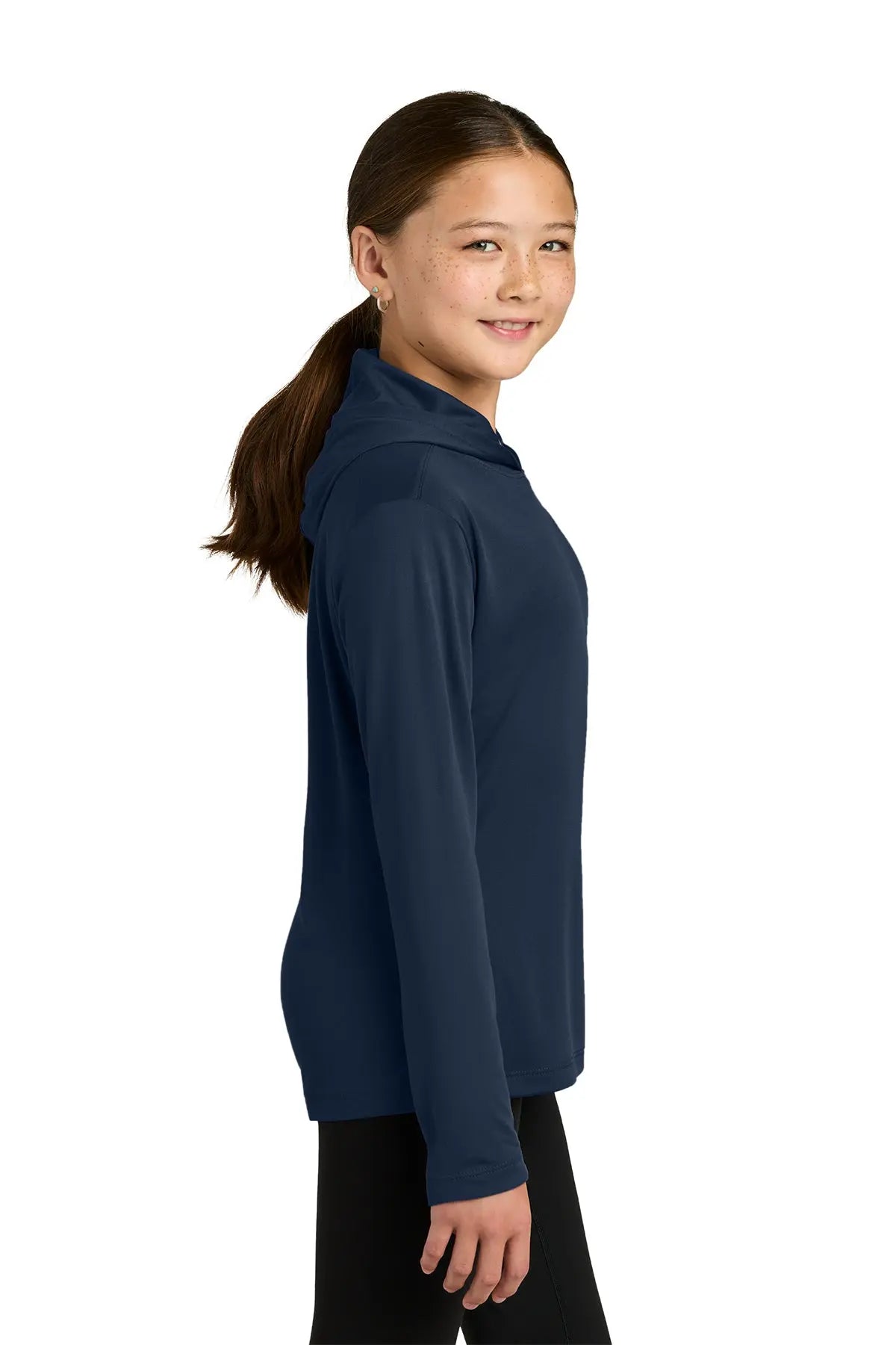 Sport-Tek® Youth Posi-UV® Pro Long Sleeve Hoodie #YST420LSH