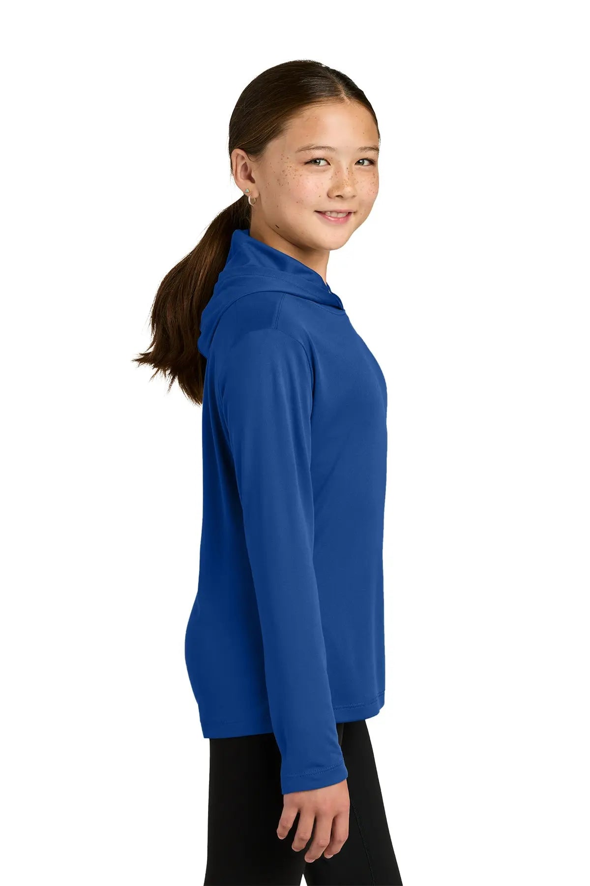 Sport-Tek® Youth Posi-UV® Pro Long Sleeve Hoodie #YST420LSH