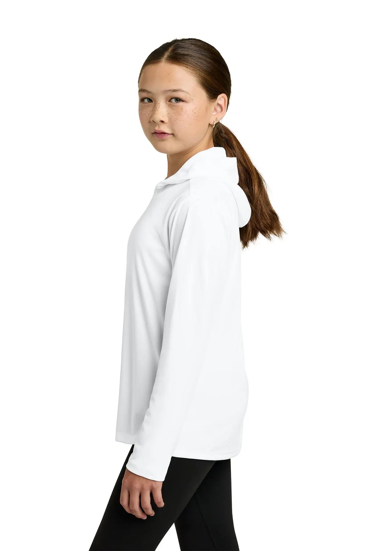 Sport-Tek® Youth Posi-UV® Pro Long Sleeve Hoodie #YST420LSH