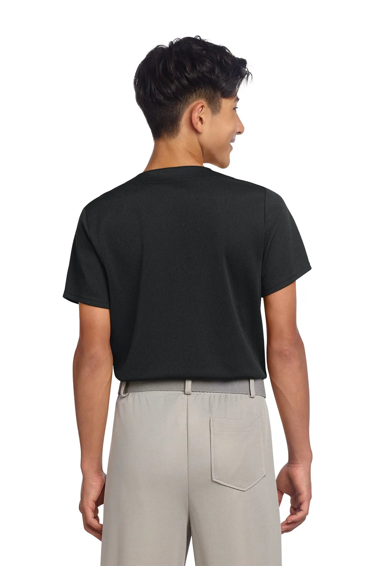 Sport-Tek® Youth PosiCharge® Tough Mesh Full-Button Jersey #YST220