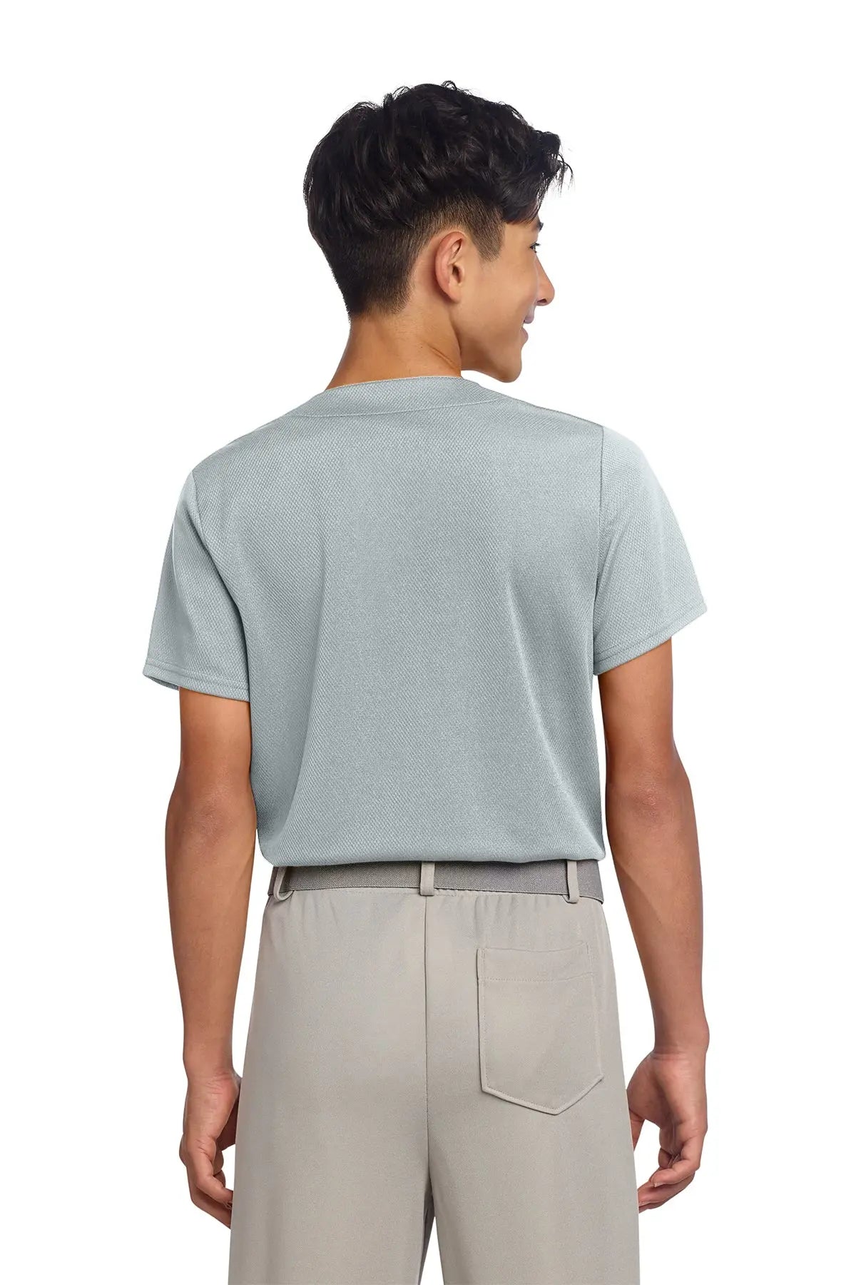 Sport-Tek® Youth PosiCharge® Tough Mesh Full-Button Jersey #YST220