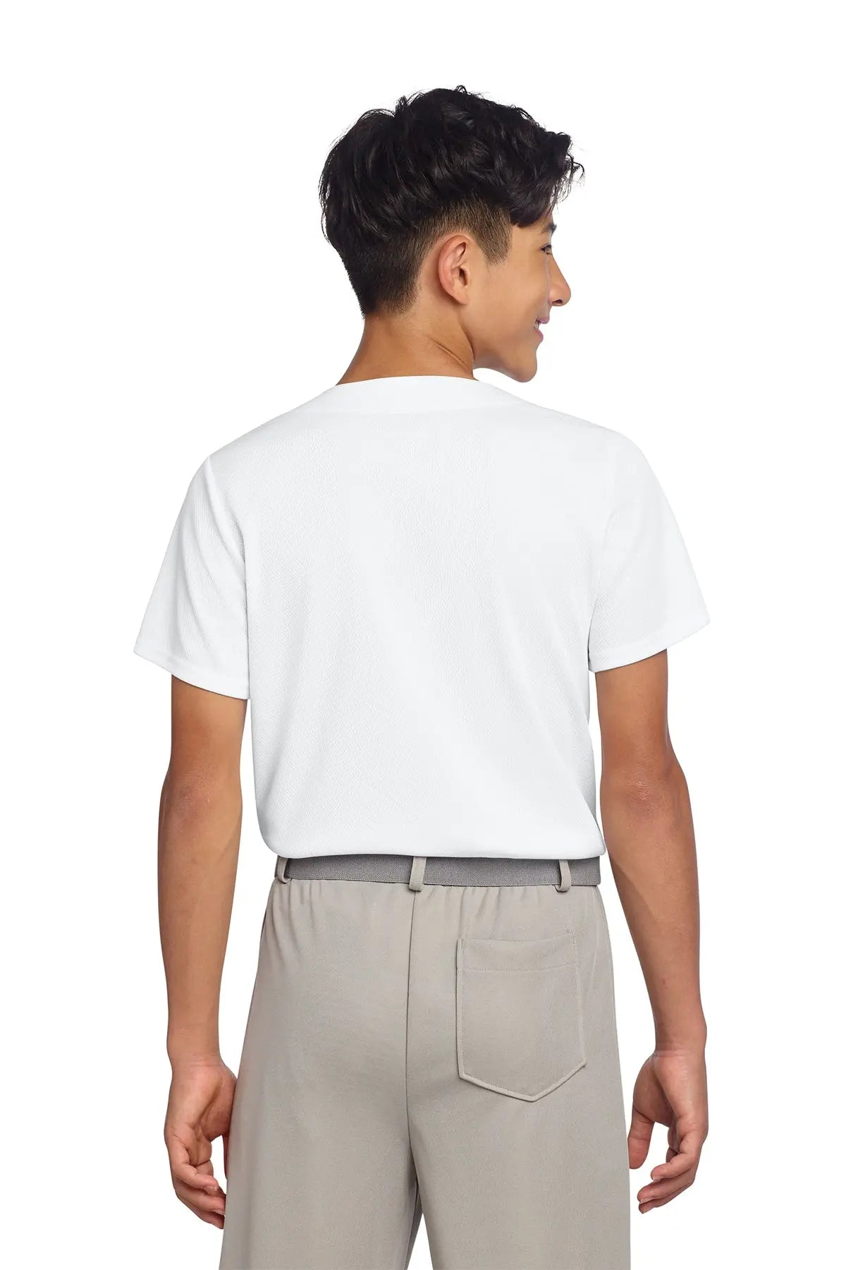 Sport-Tek® Youth PosiCharge® Tough Mesh Full-Button Jersey #YST220