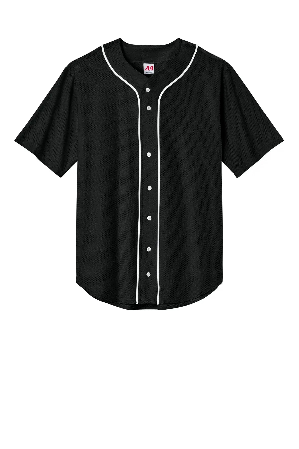 A4 Short Sleeve Full-Button Baseball Top #A4N4184